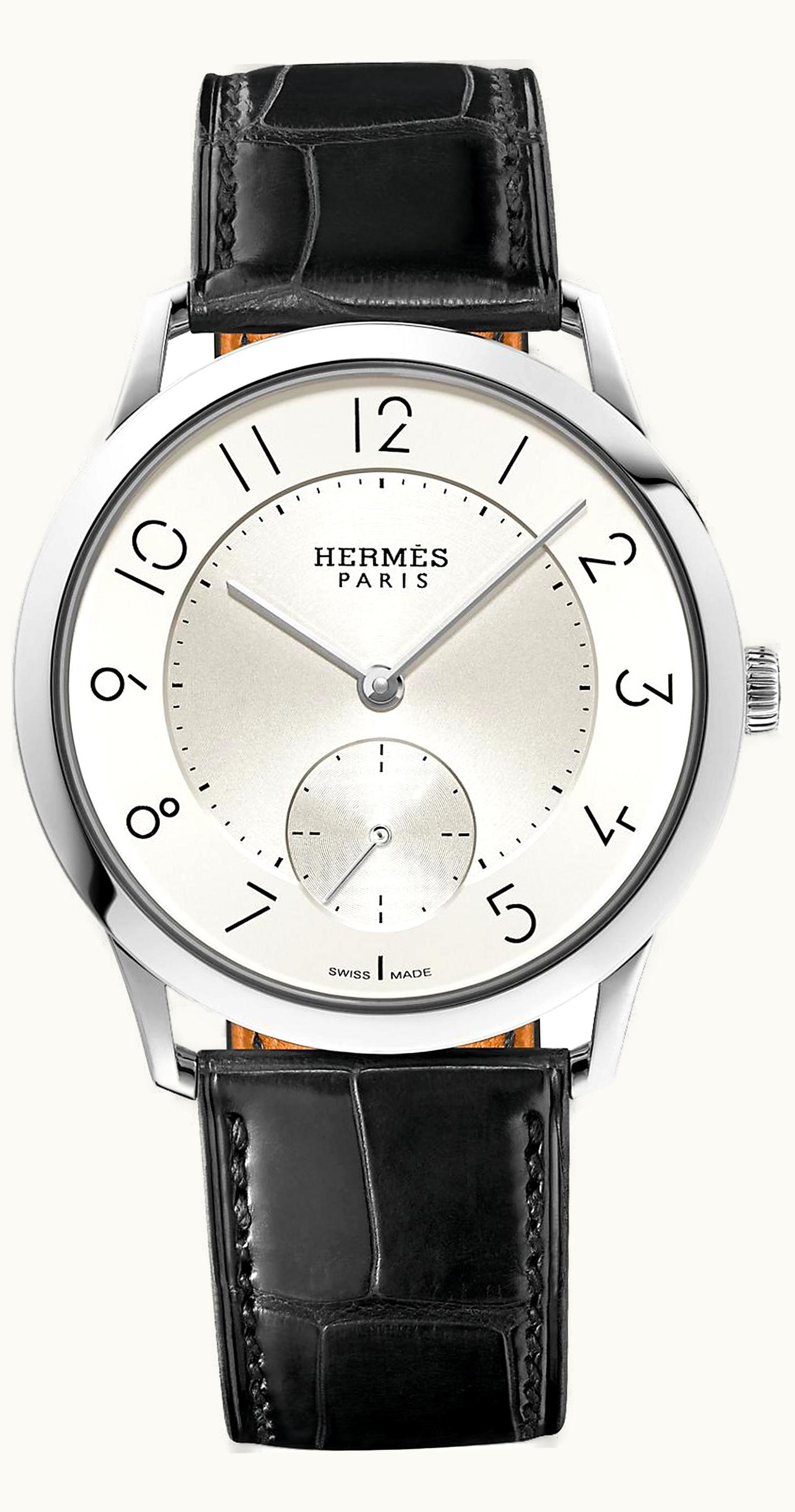 Hermès Slim d'Hermès GM Stainless Steel / Silver
