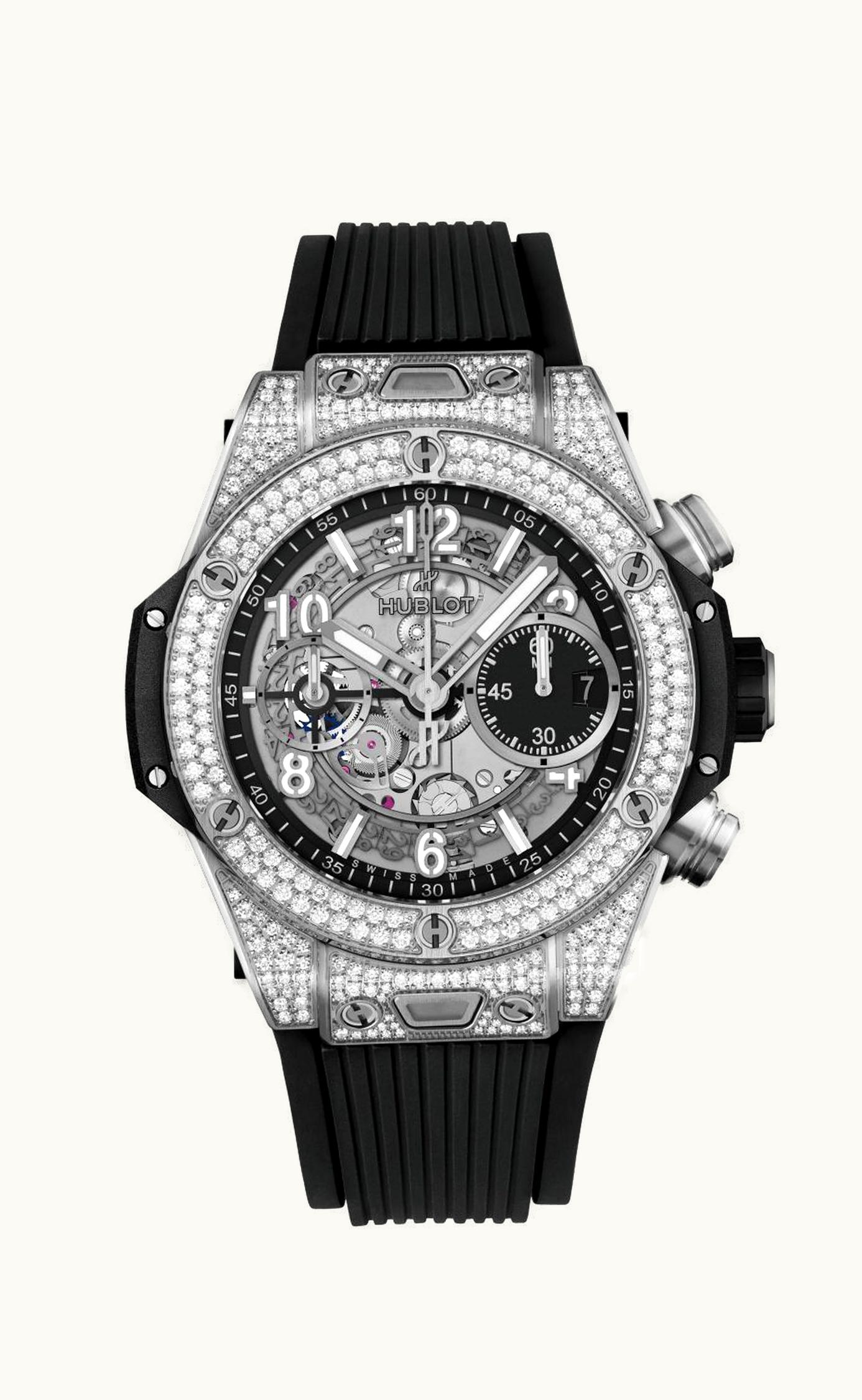 Hublot Big Bang Unico 42 Titanium / Pavé / Black