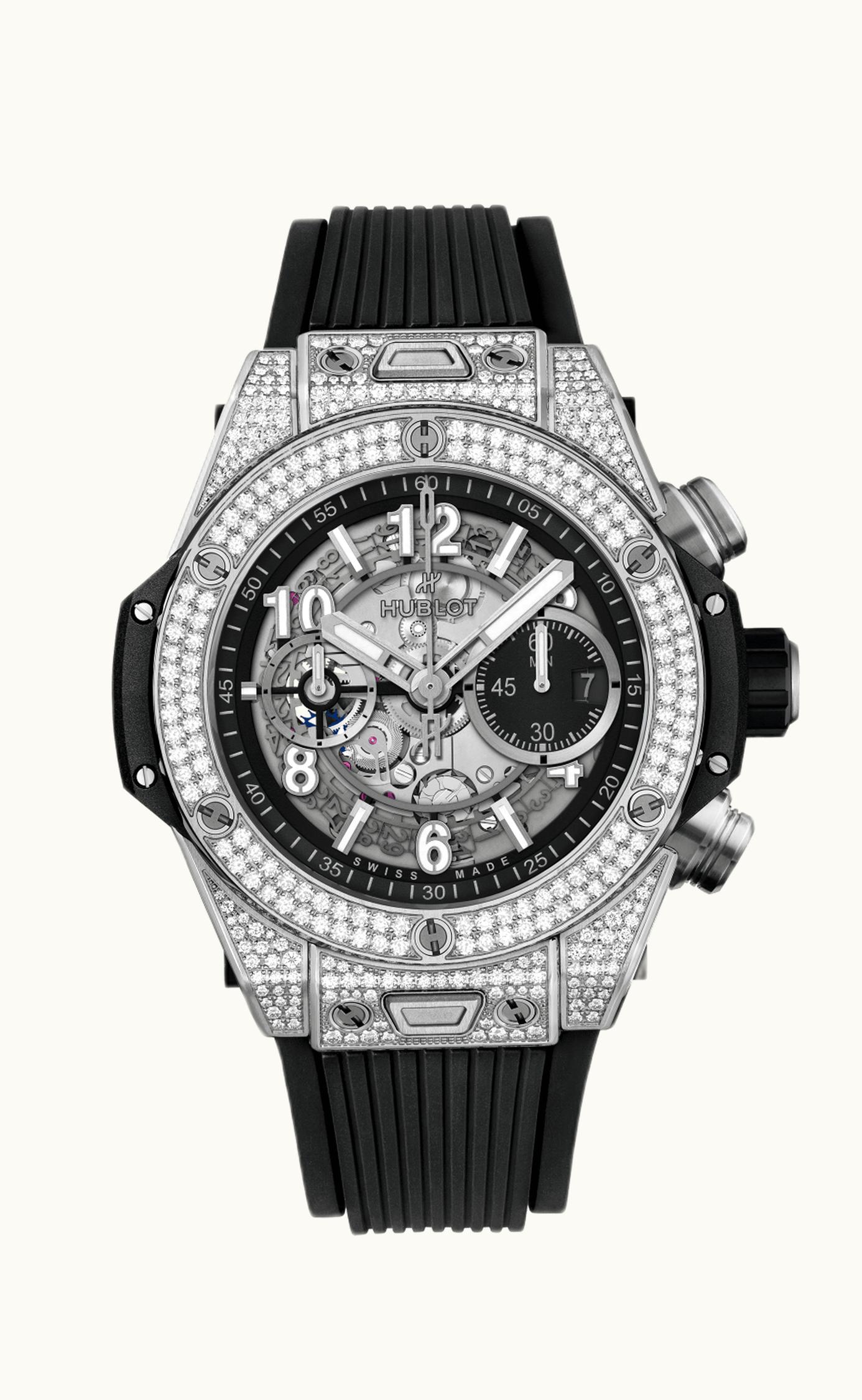 Hublot Big Bang Unico 45 Titanium / Pavé / Black