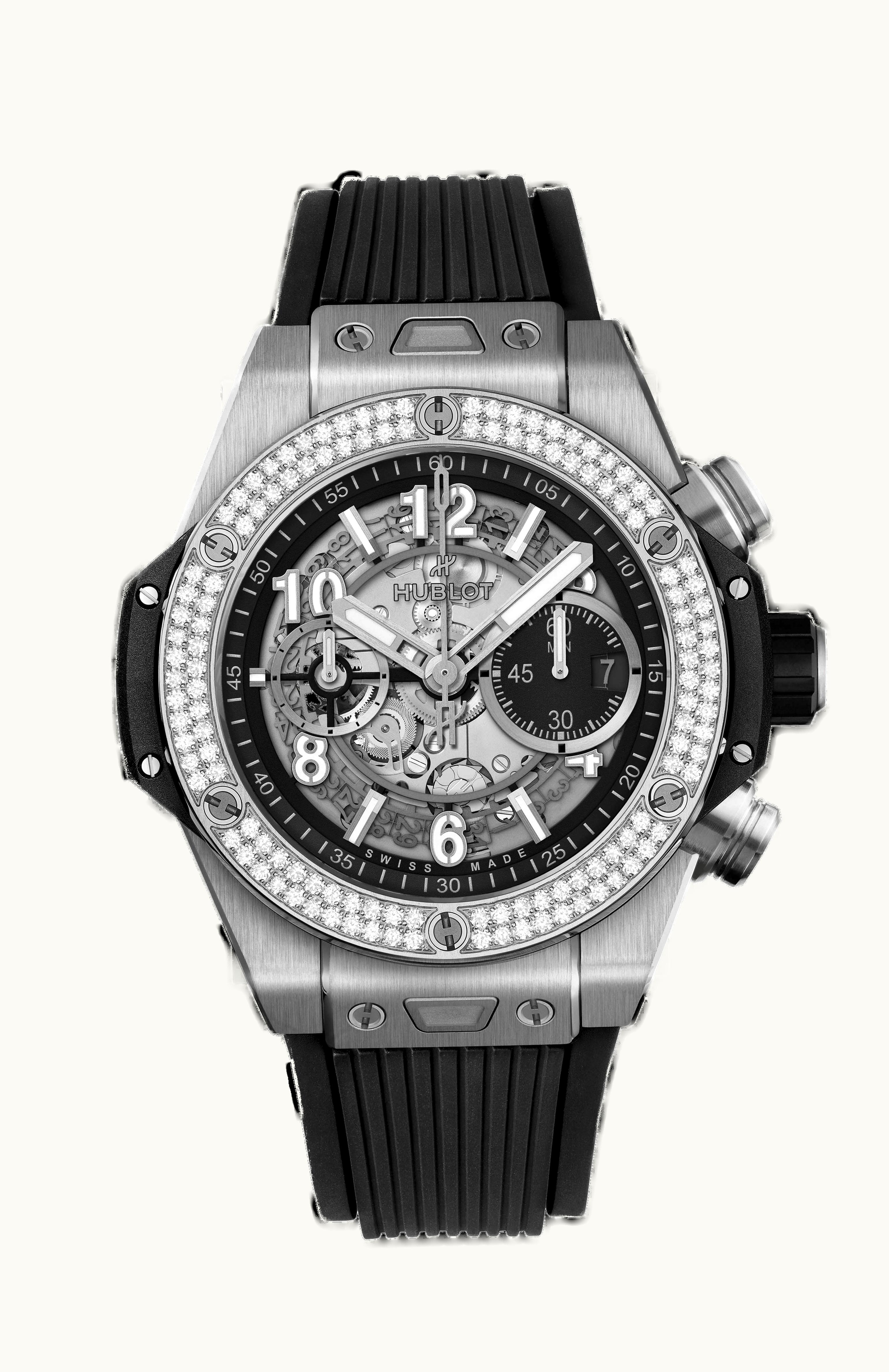 Hublot Big Bang Unico 45 Titanium / Diamonds / Black
