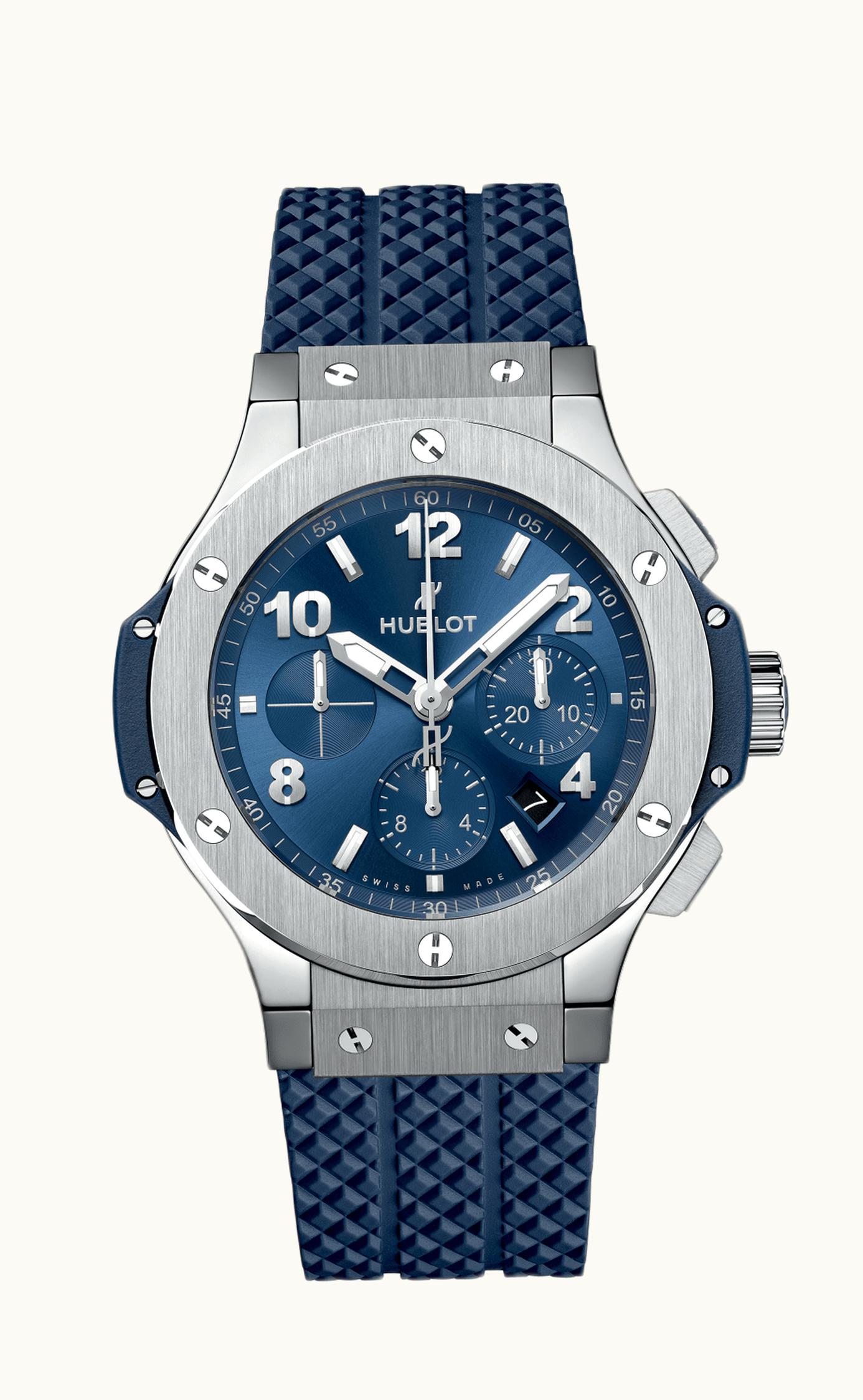 Hublot Big Bang Original 44 Stainless Steel / Blue / Rubber
