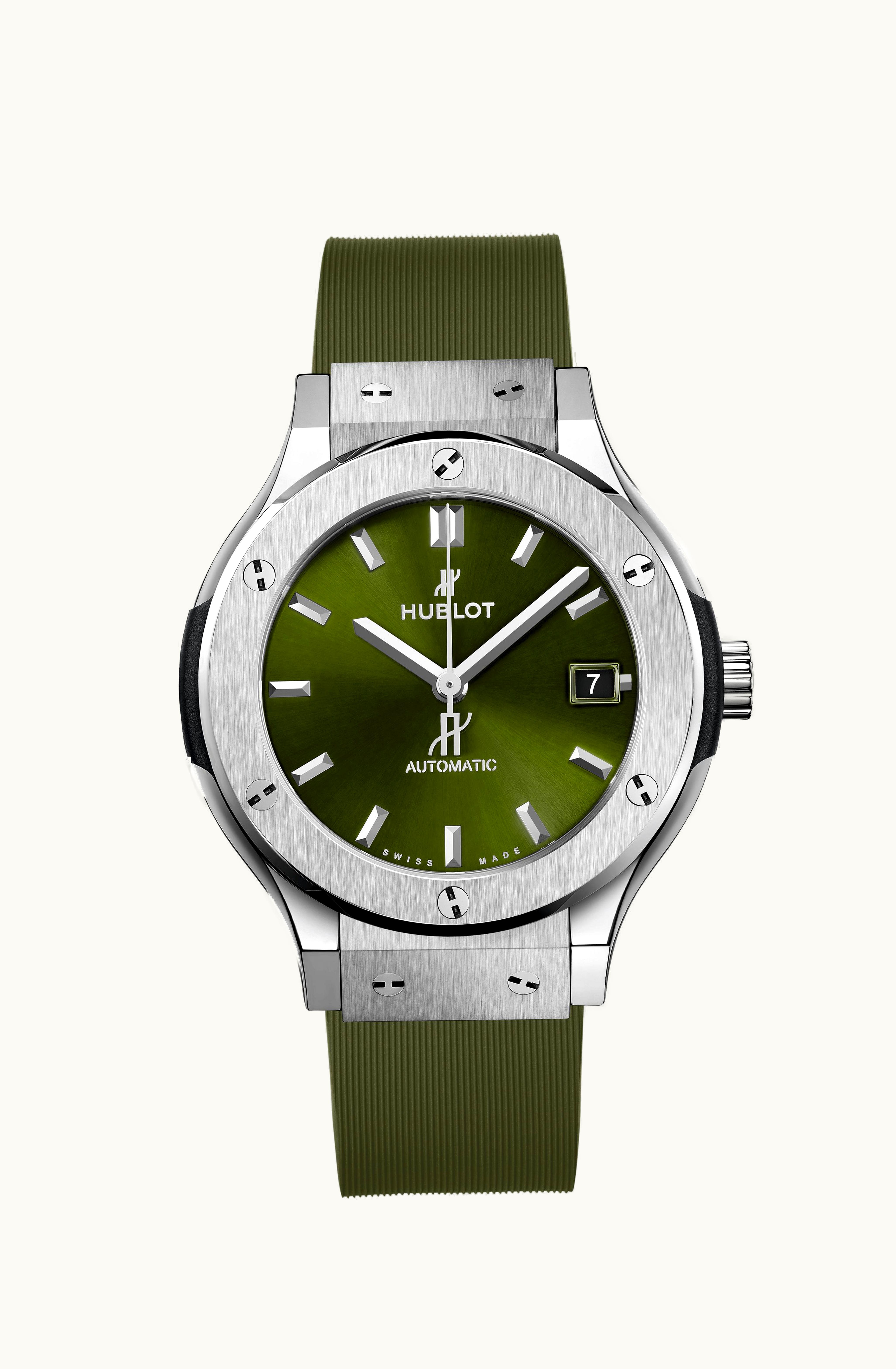 Hublot Classic Fusion 38 Titanium / Green / Rubber