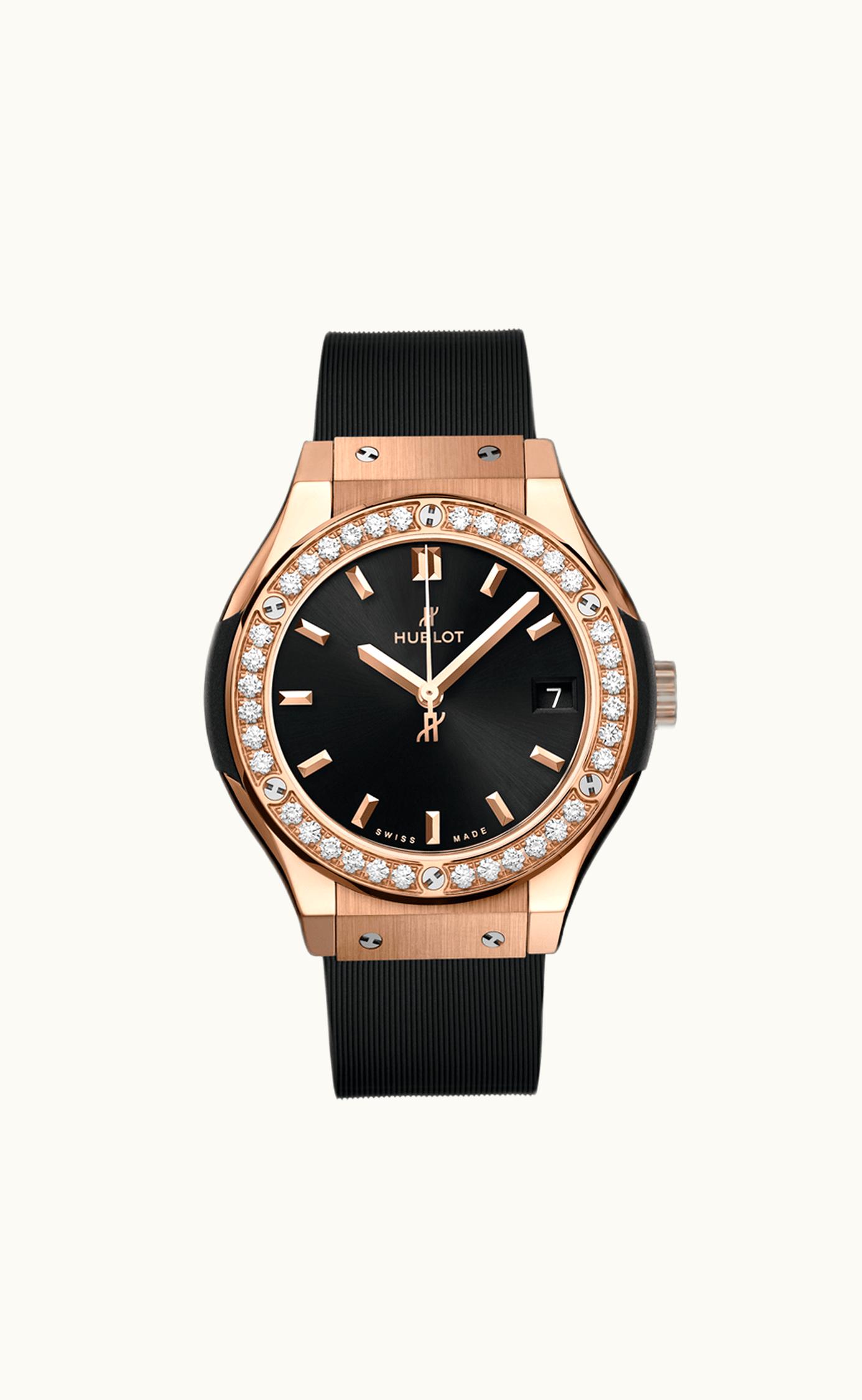 Hublot Classic Fusion 33 King Gold / Black / Rubber