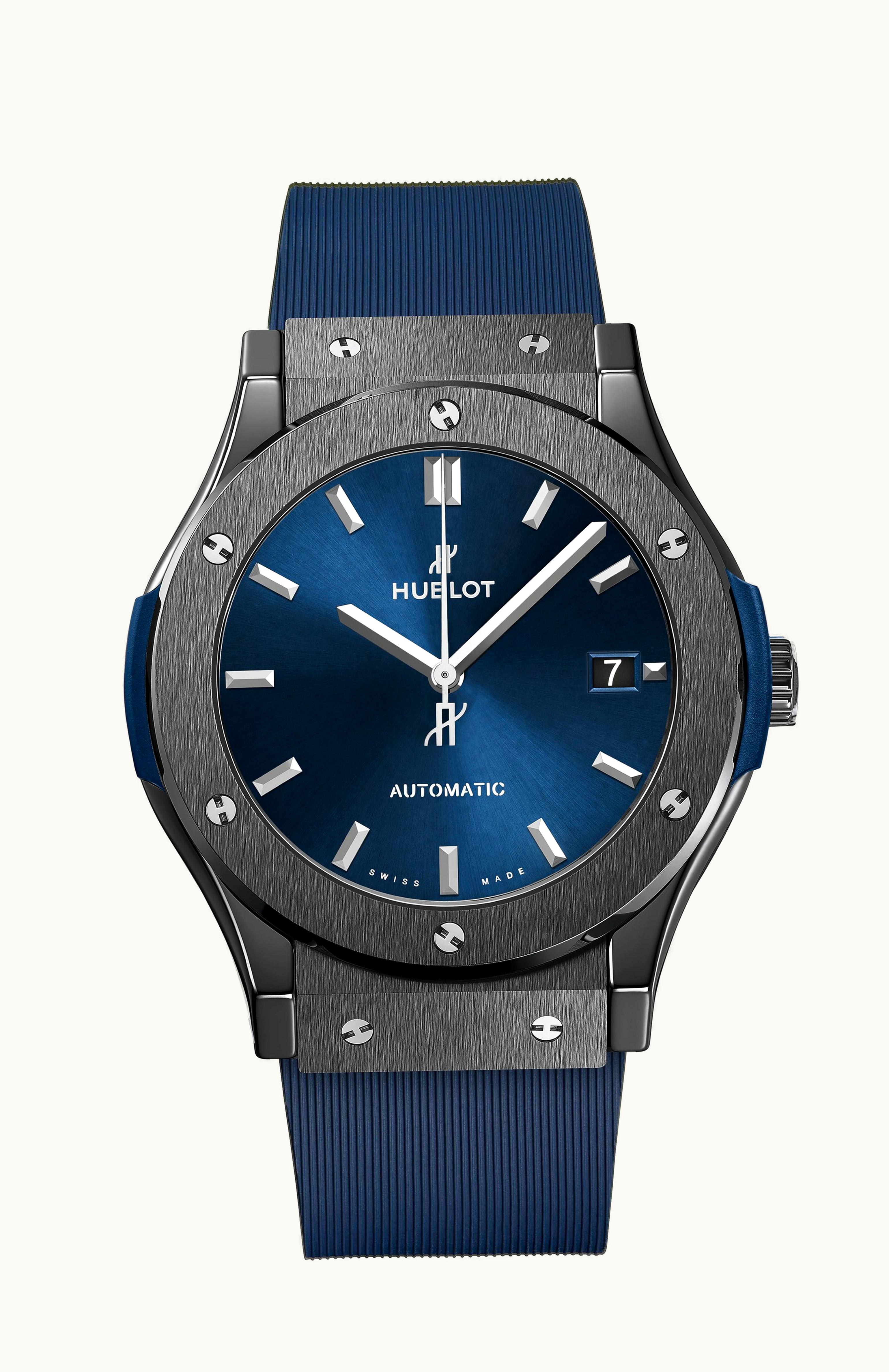 Hublot Classic Fusion 45 Ceramic / Blue / Rubber