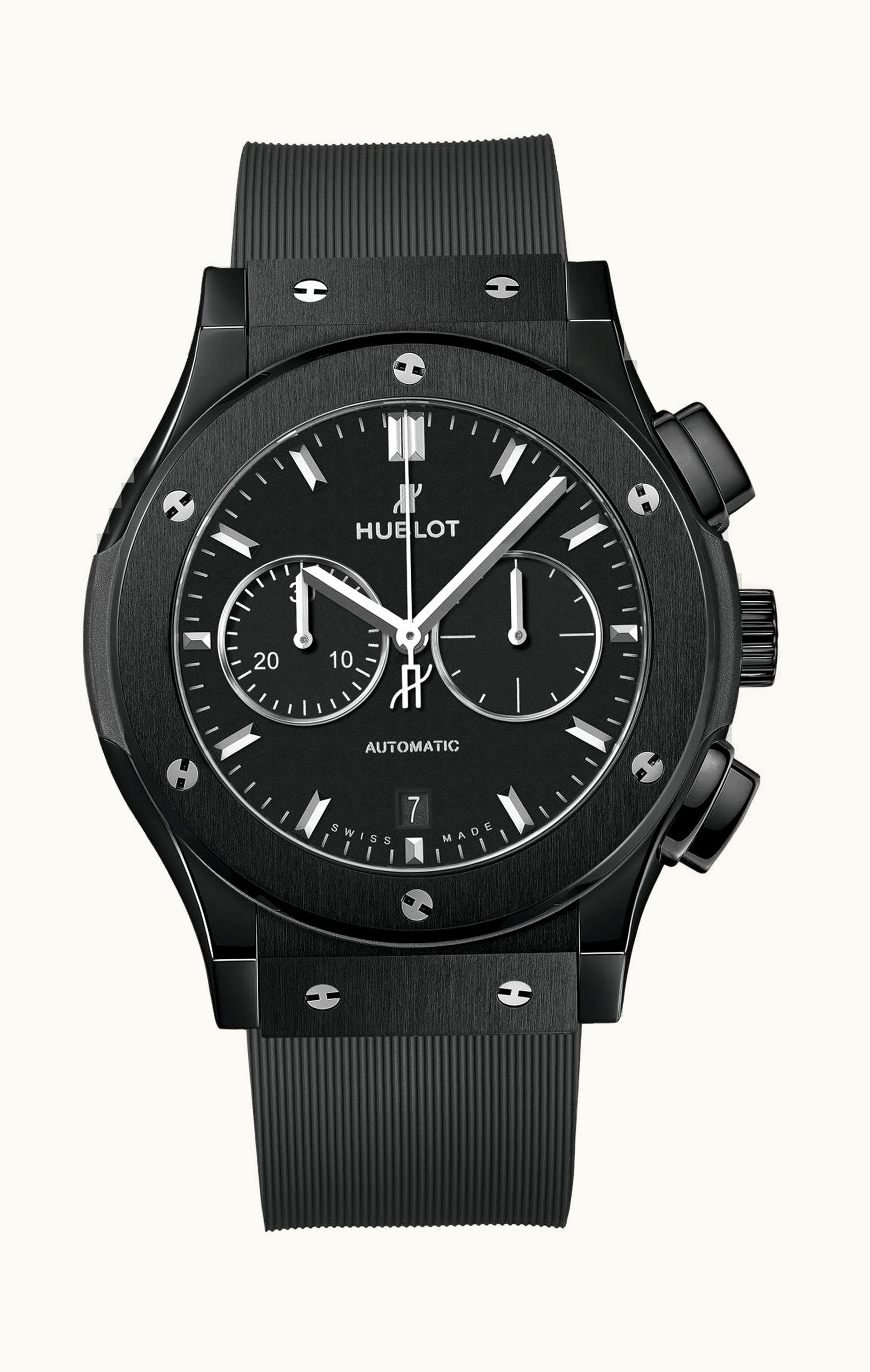 Hublot Classic Fusion 42 Chronograph Ceramic / Black / Alligator