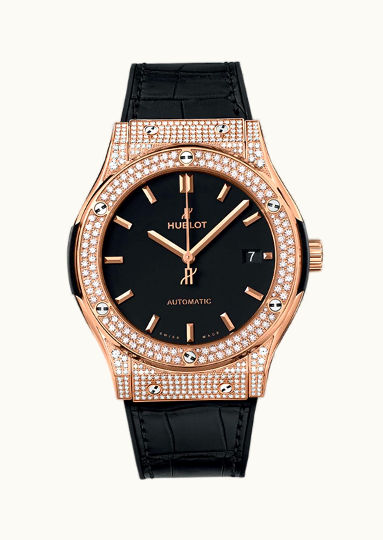 Hublot Classic Fusion 45 King Gold / Pavé / Black