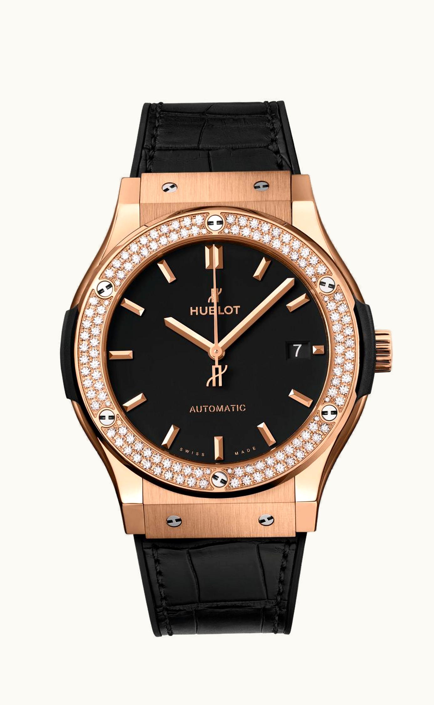 Hublot Classic Fusion 45 King Gold / Diamonds / Black