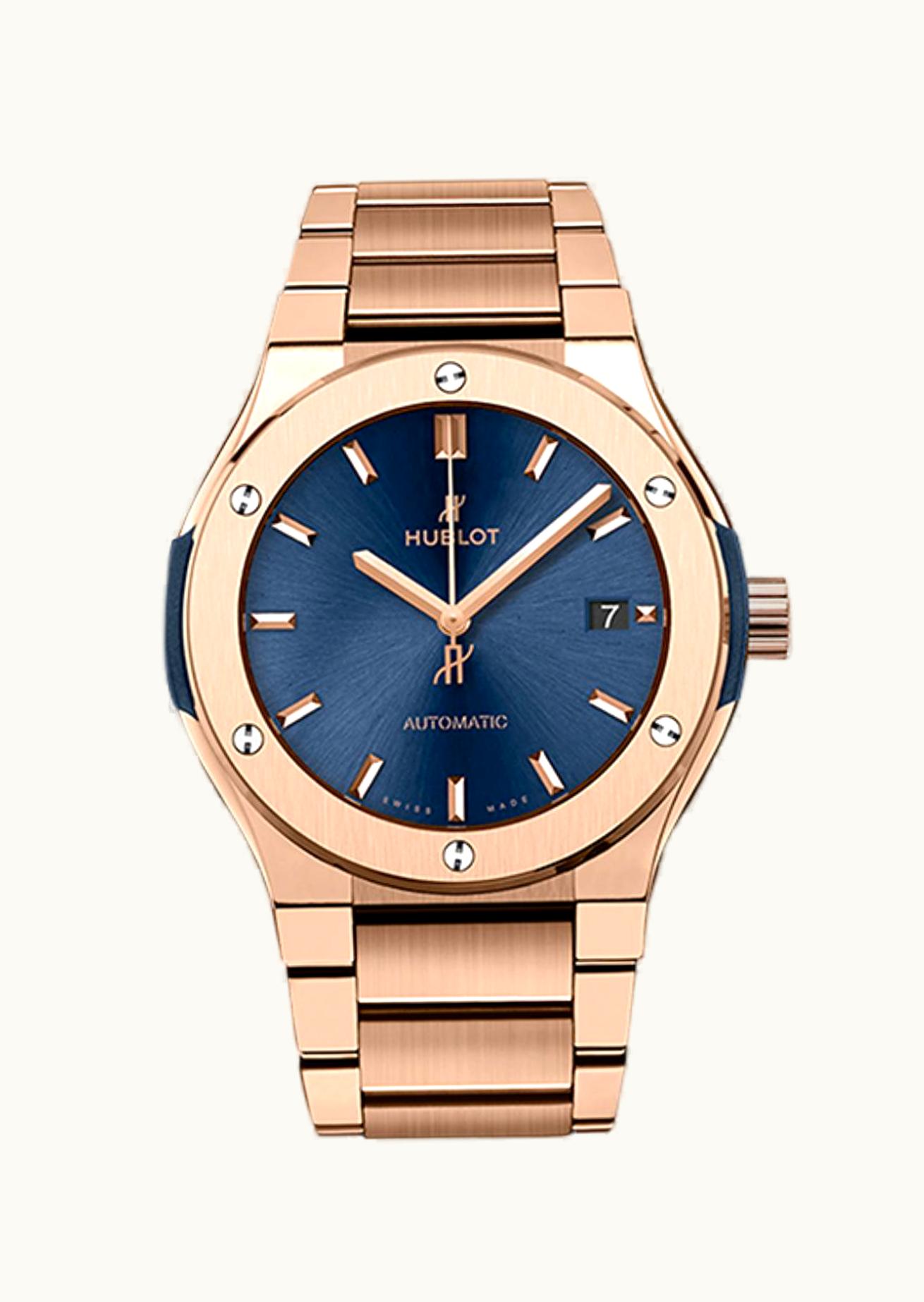Hublot Classic Fusion 45 Titanium / Blue / Bracelet