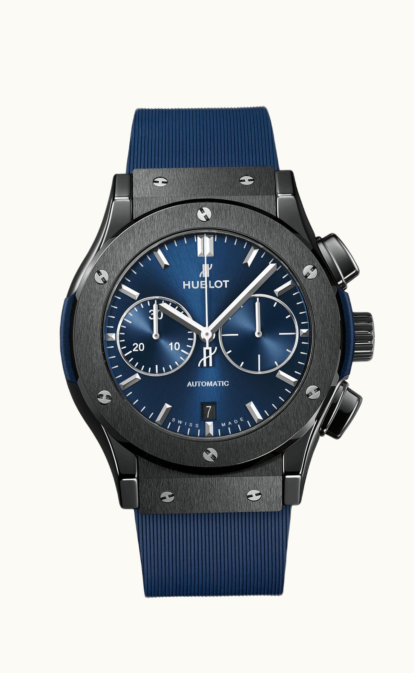 Hublot Classic Fusion 45 Chronograph Ceramic / Blue