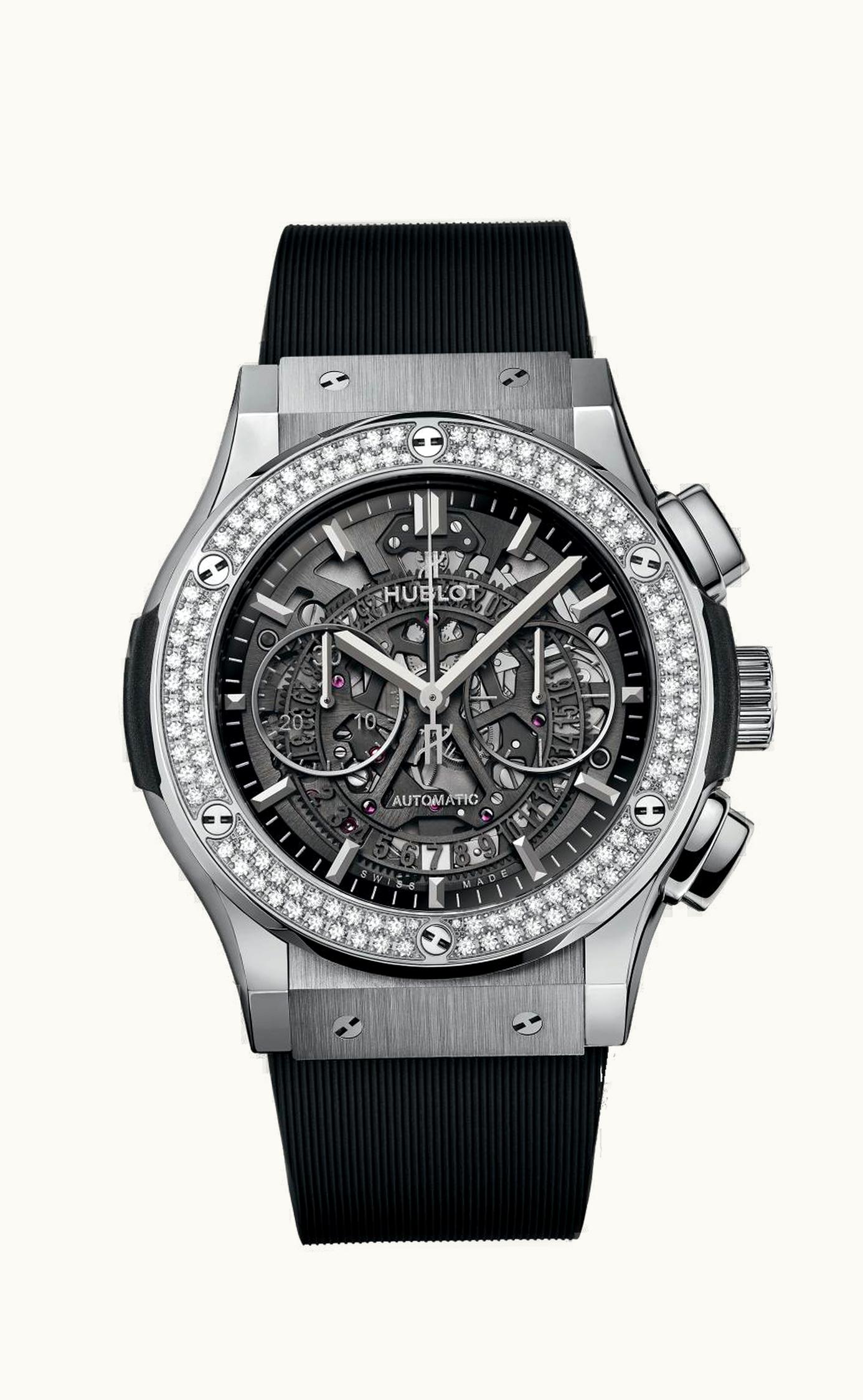 Hublot Classic Fusion 45 Aerofusion Chronograph Titanium / Diamond