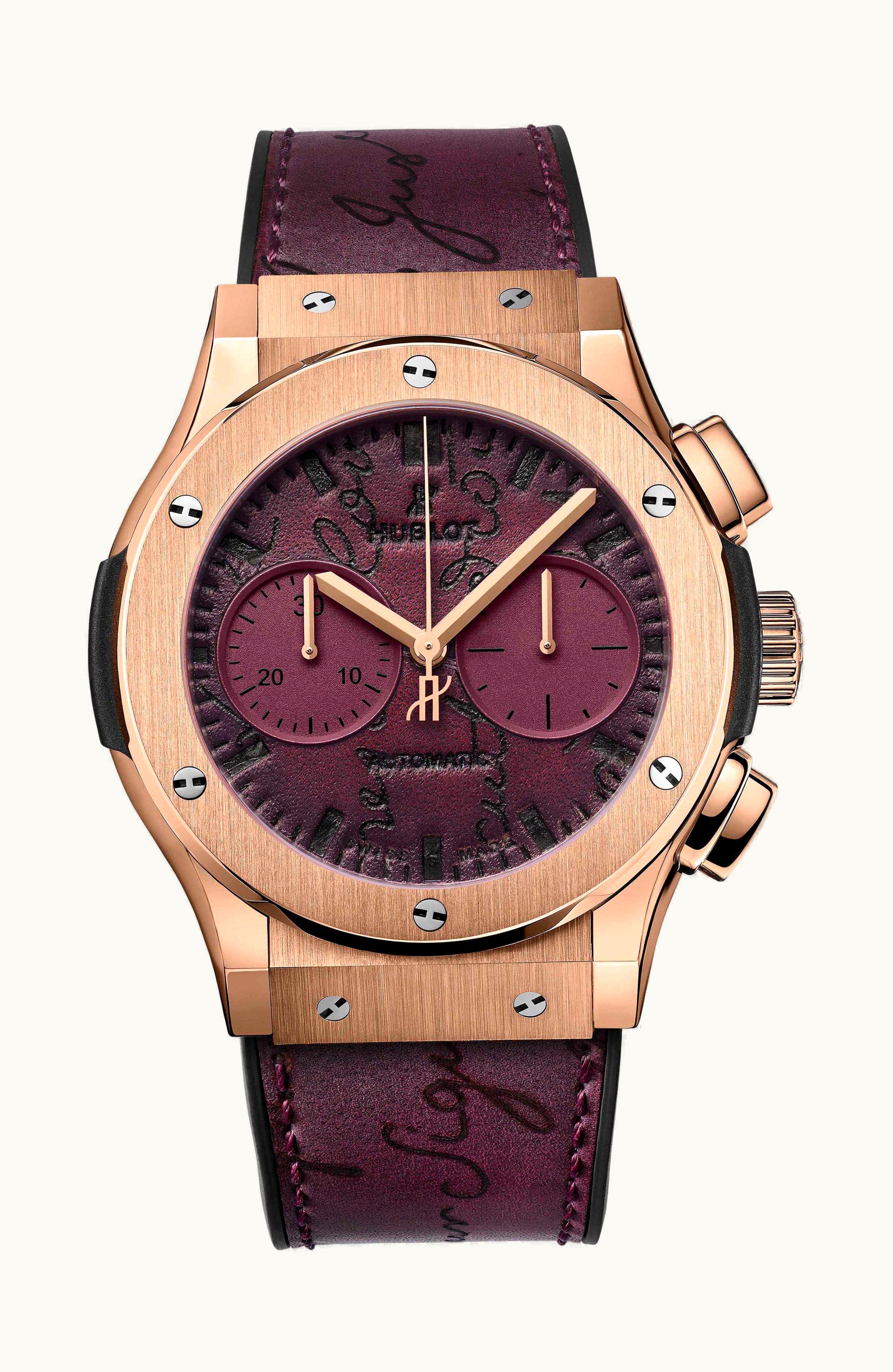 Hublot Classic Fusion 45 Chronograph Berluti Scritto Bordeaux