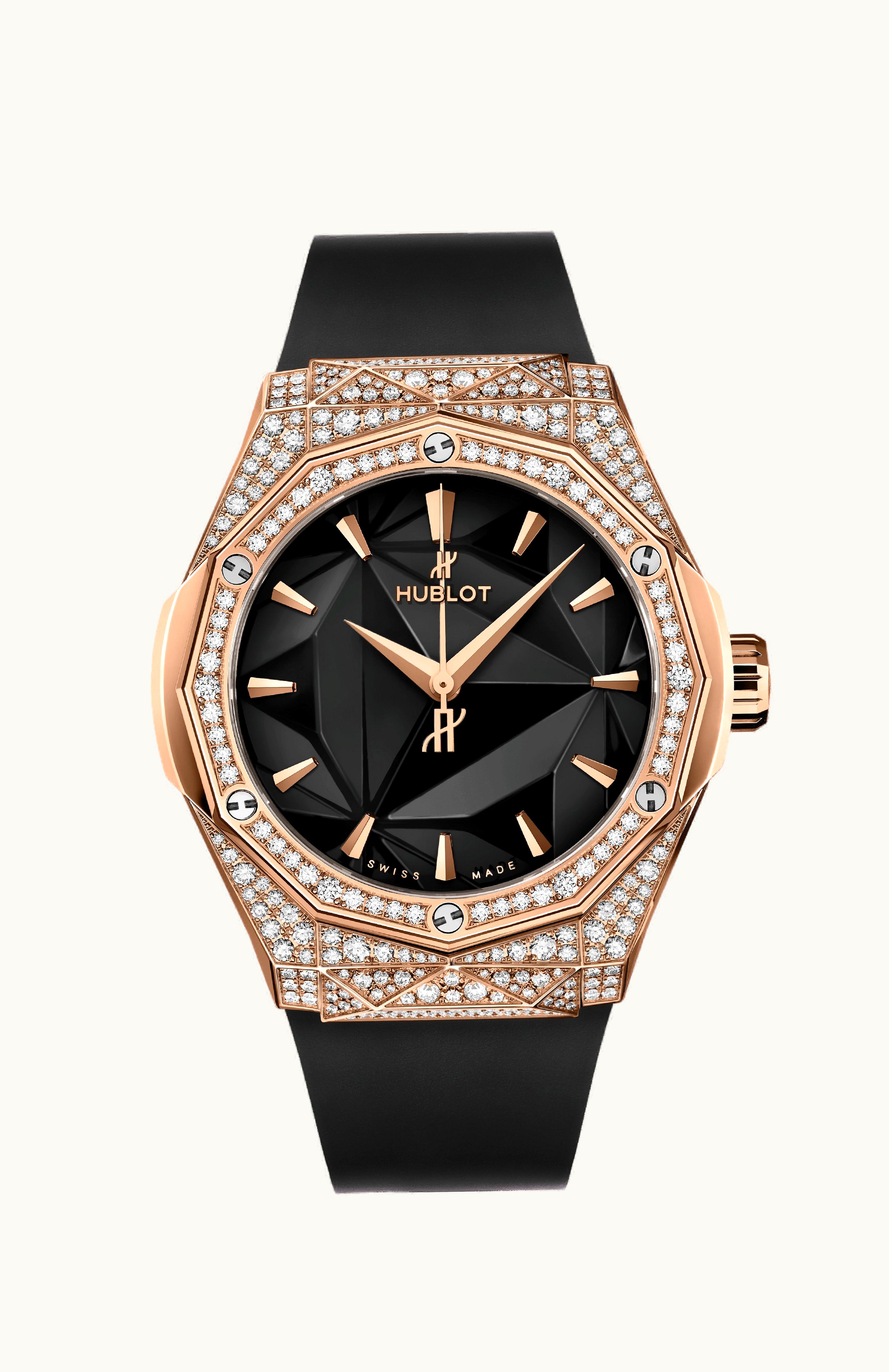Hublot Classic Fusion Orlinski 40 Kng Gold - Pavé / Black / Rubber
