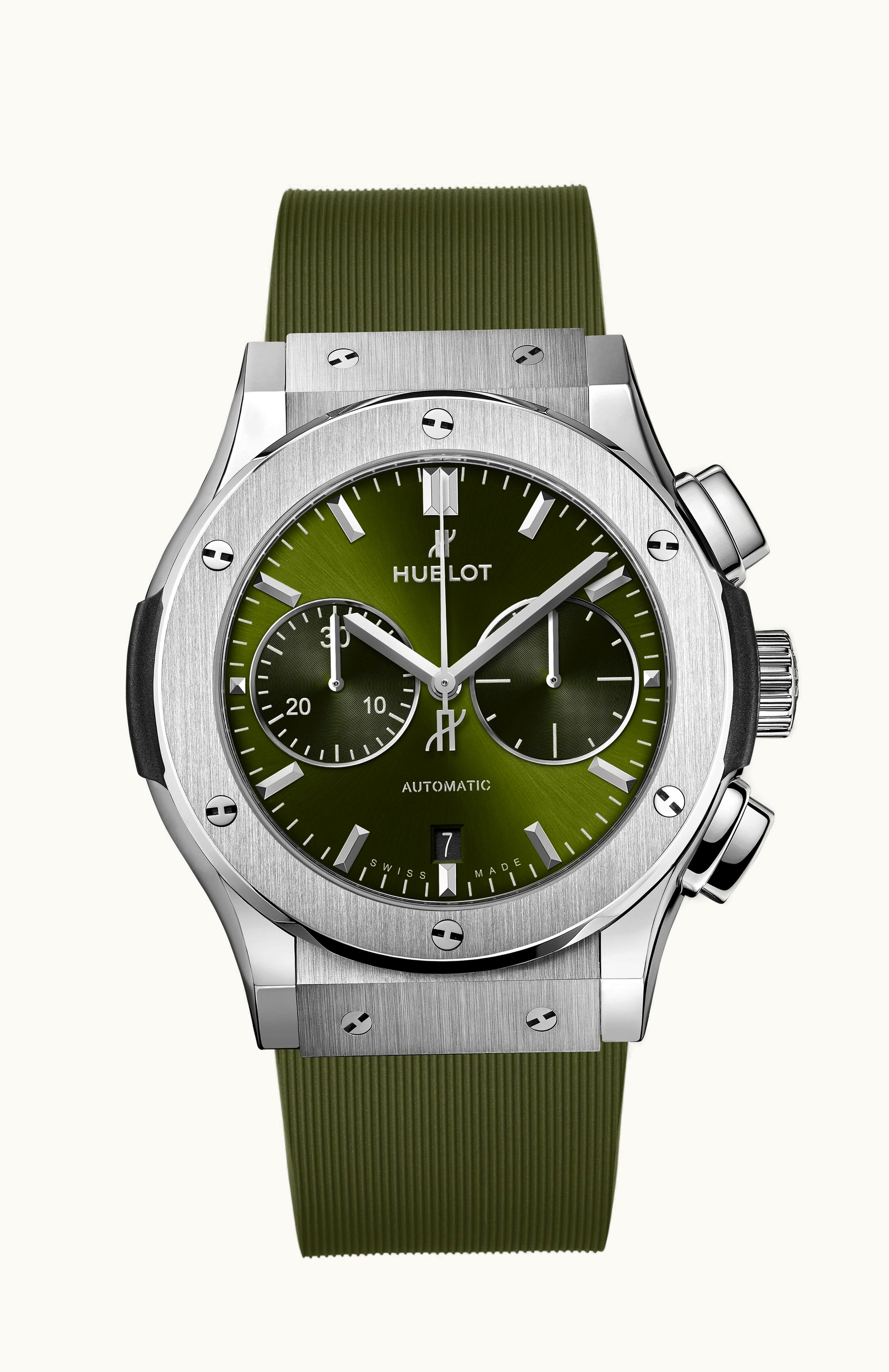Hublot Classic Fusion 45 Chronograph Titanium / Green