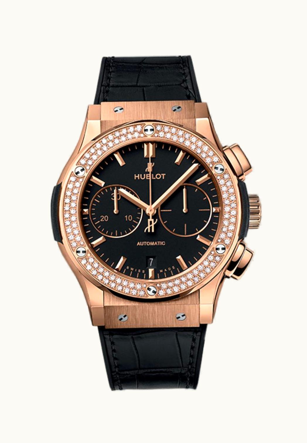 Hublot Classic Fusion 45 Chronograph King Gold / Diamonds
