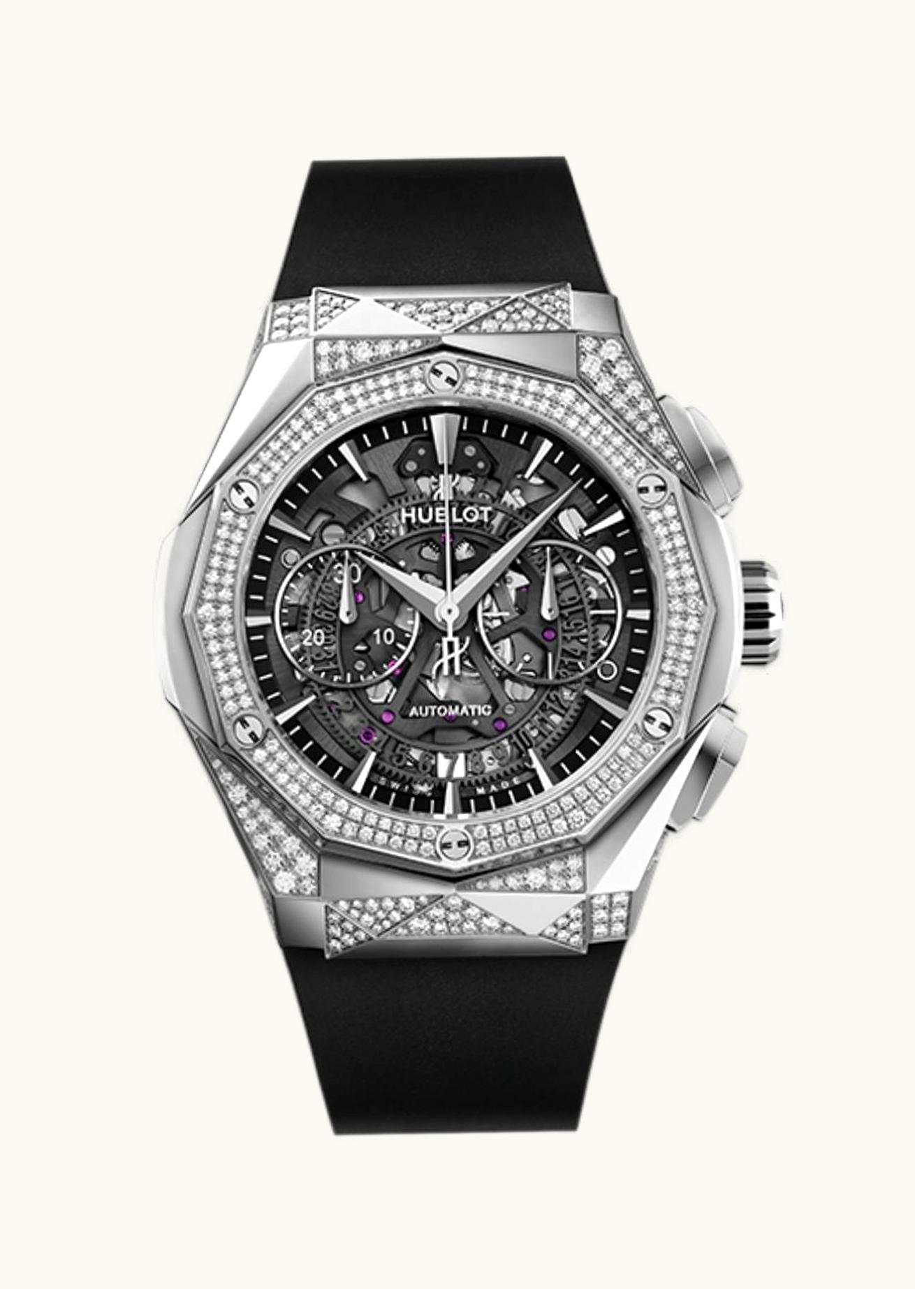 Hublot Classic Fusion 45 Aerofusion Chronograph Orlinski Titanium Pavé