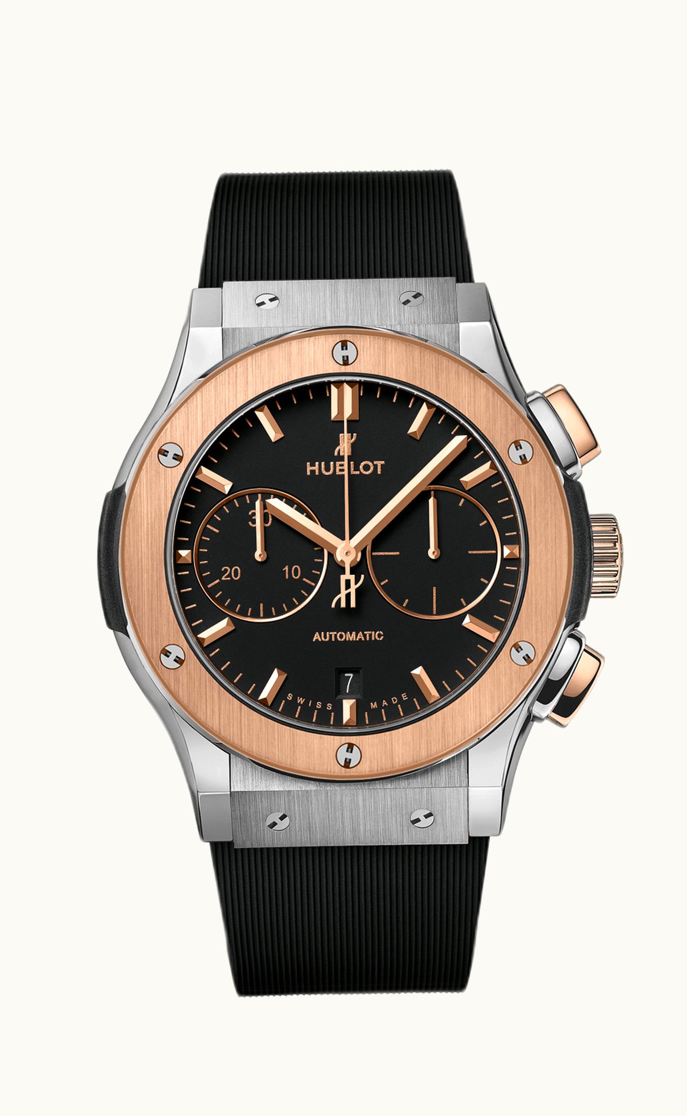 Hublot Classic Fusion 45 Chronograph King Gold / Pavé