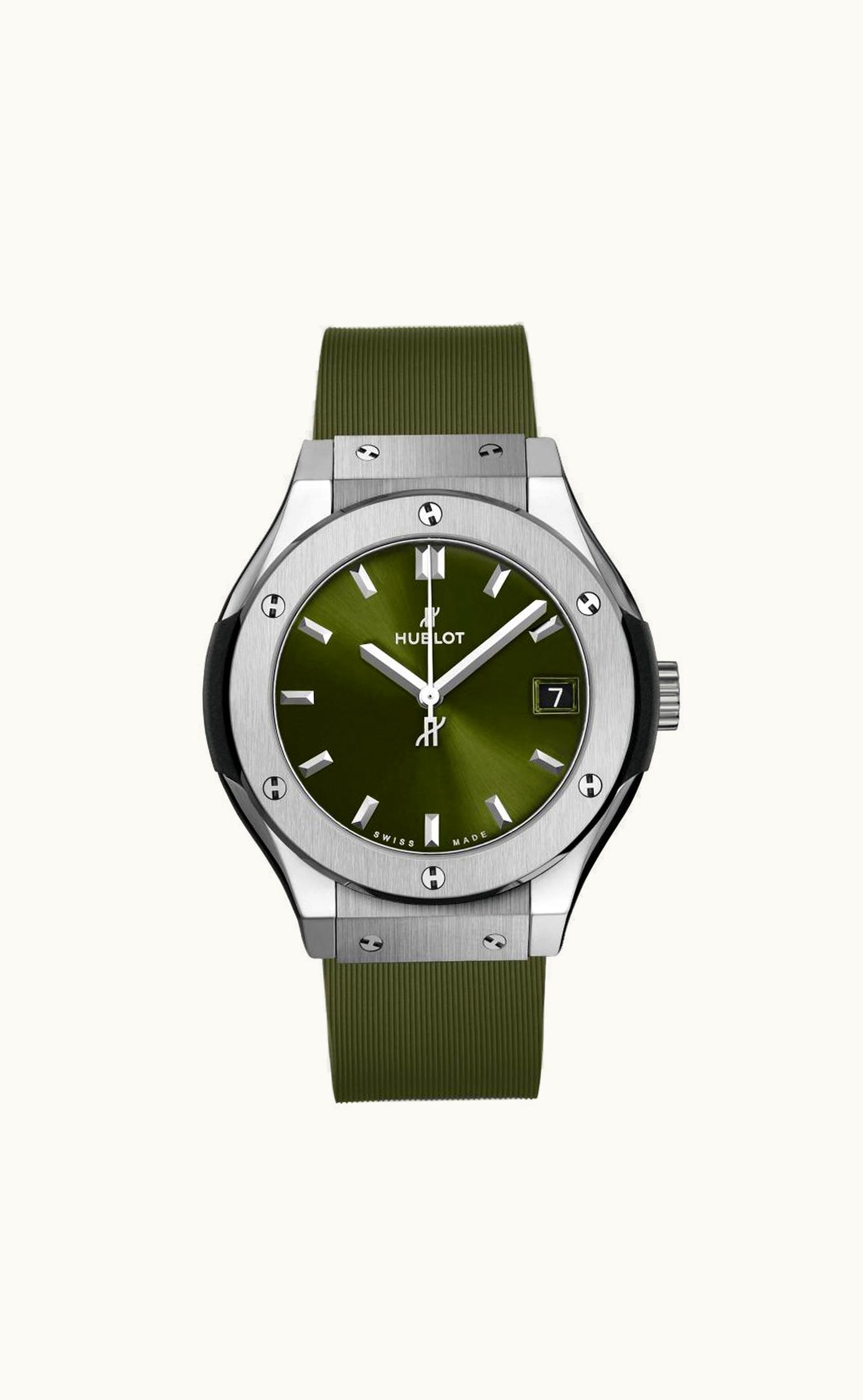 Hublot Classic Fusion 33 Titanium / Green / Rubber