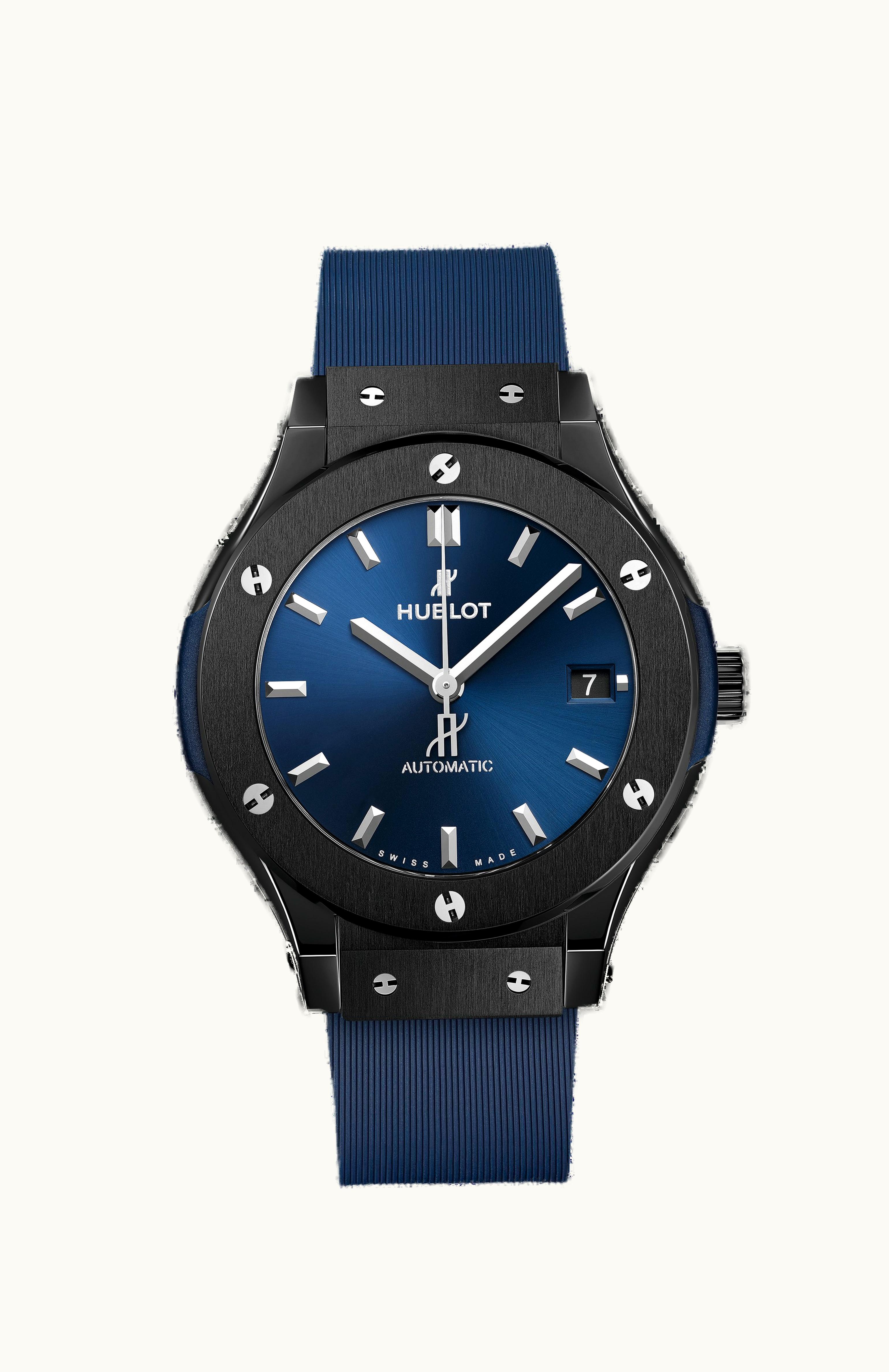 Hublot Classic Fusion 38 Ceramic / Blue / Rubber