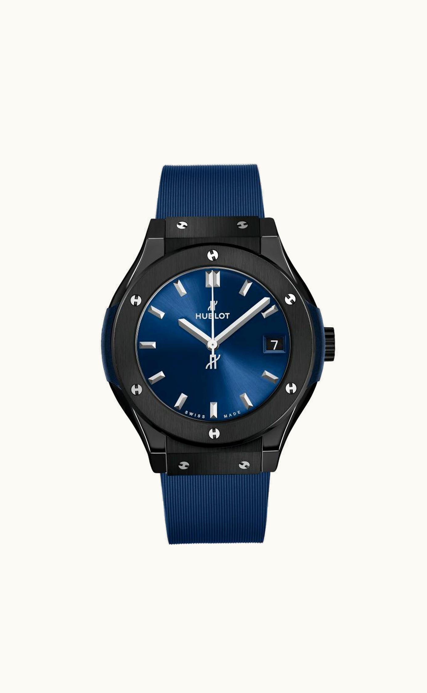 Hublot Classic Fusion 33 Ceramic / Blue / Rubber