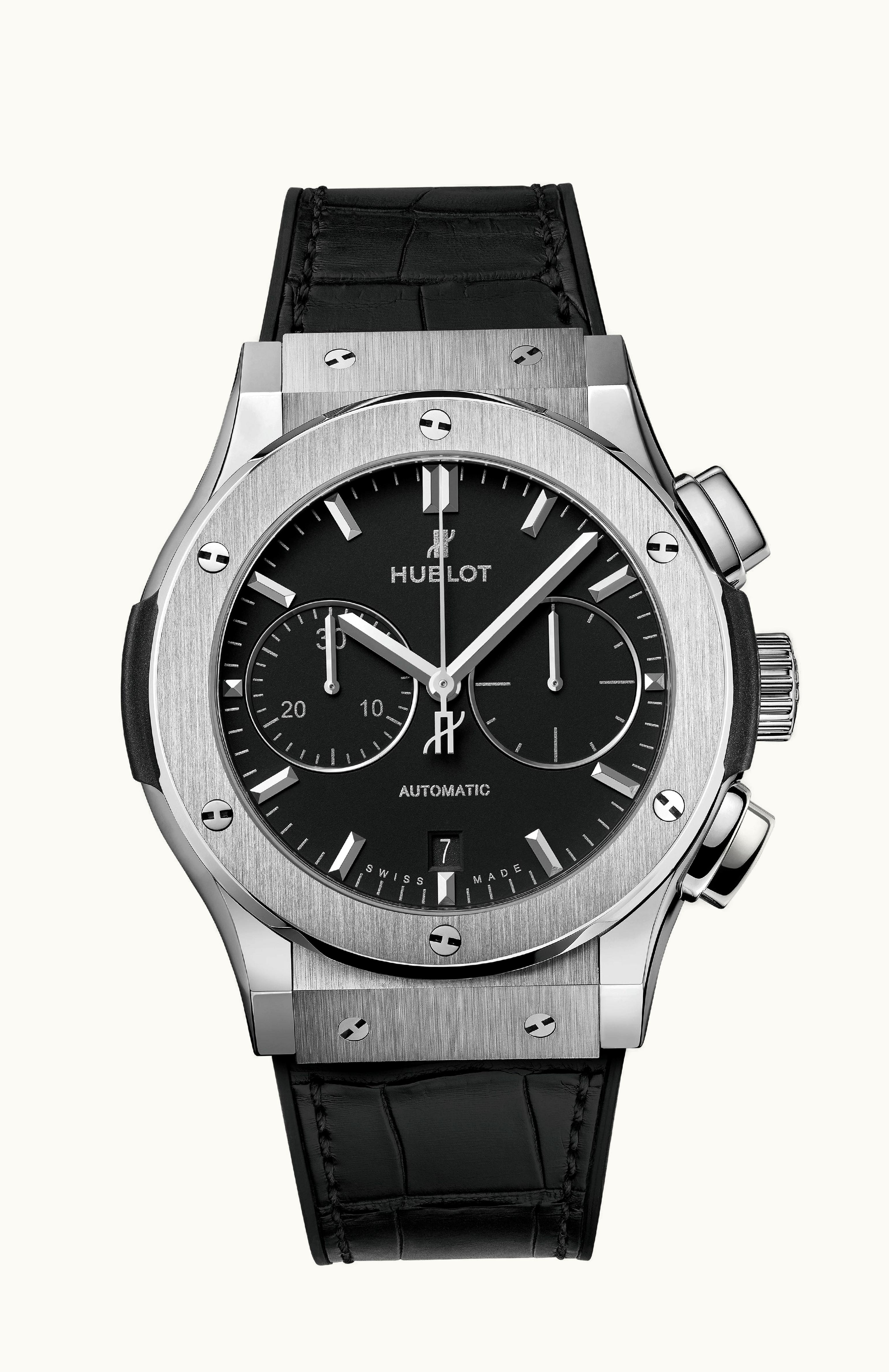 Hublot Classic Fusion 45 Chronograph Titanium / Black / Rubber