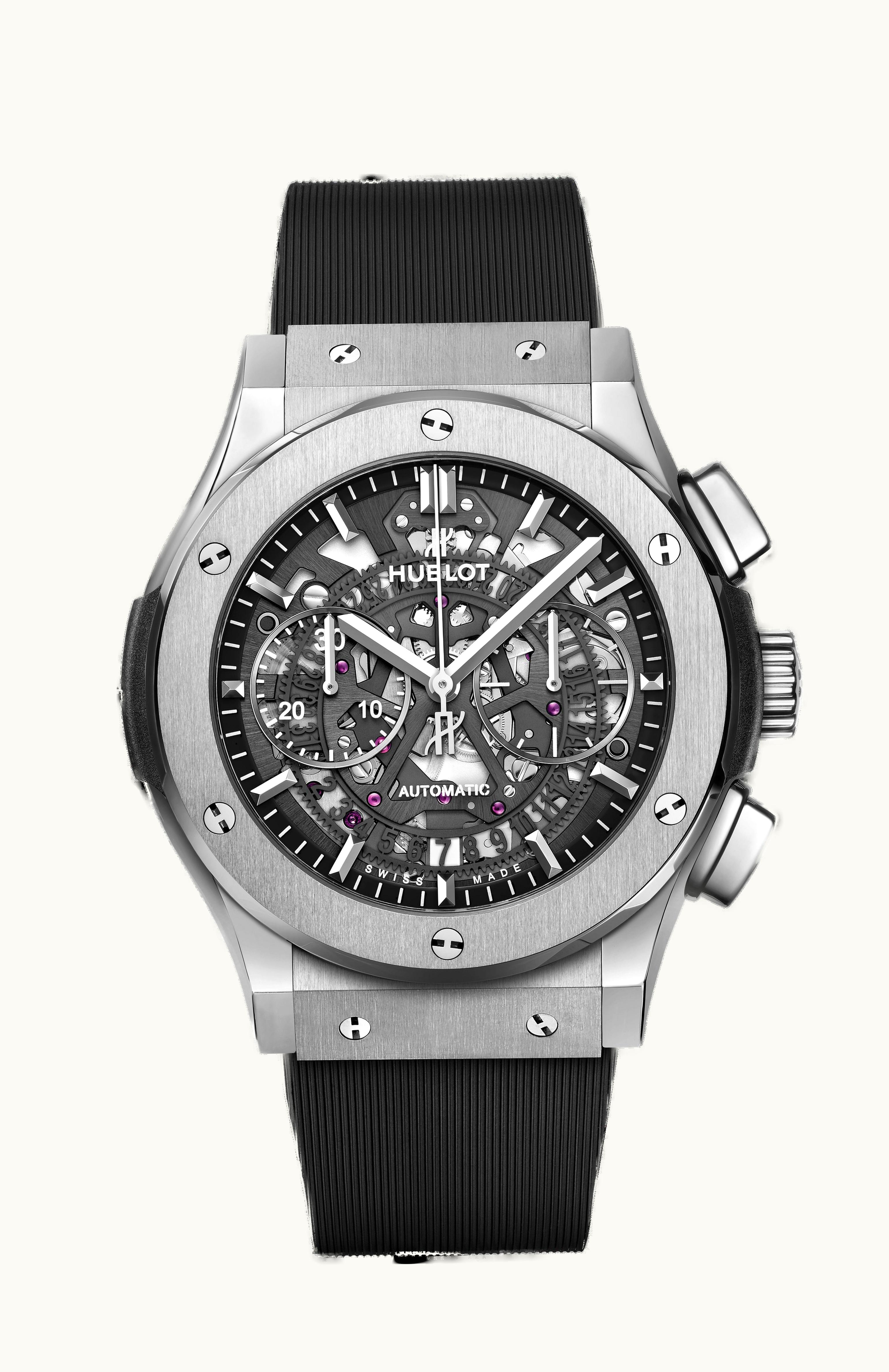 Hublot Classic Fusion 45 Aerofusion Chronograph Titanium / Black / Rubber