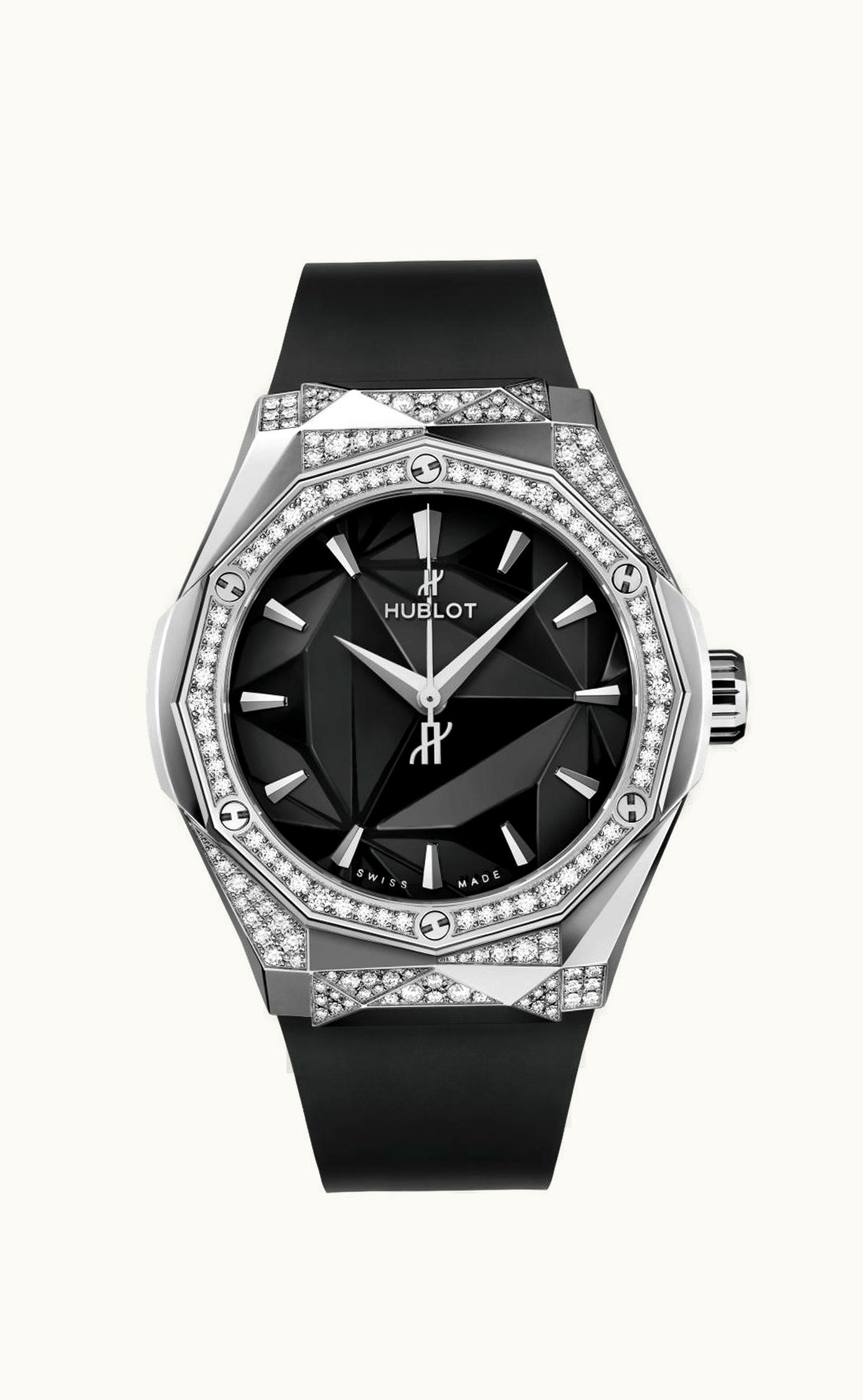 Hublot Classic Fusion Orlinski 40 Titanium - Alternative Pavé / Black / Rubber