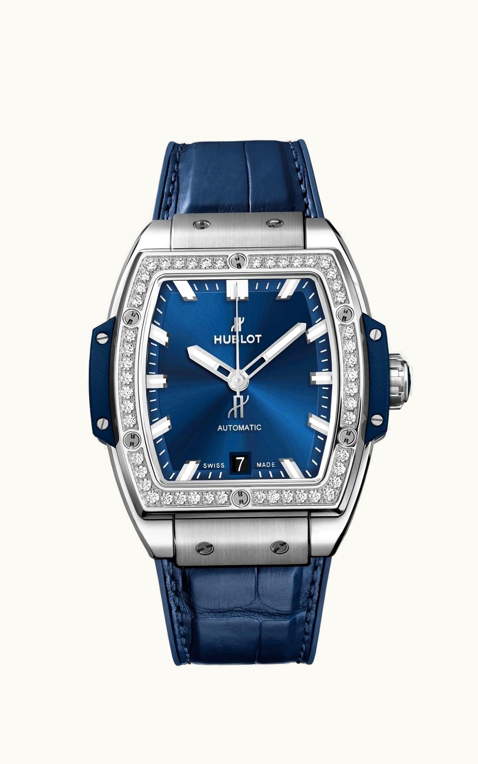 Hublot Spirit of Big Bang 39 Titanium / Diamonds / Blue