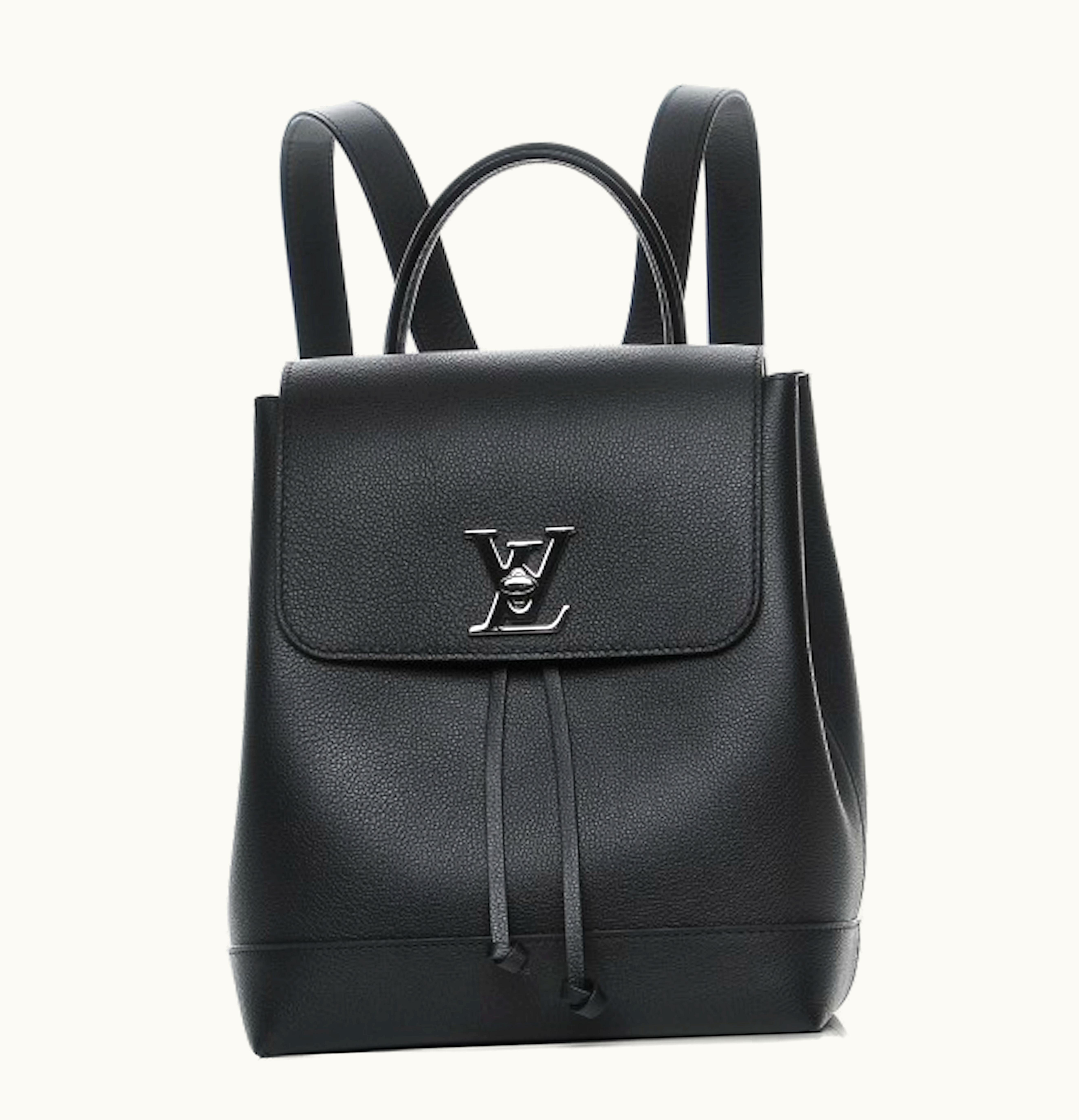 Louis Vuitton Louis Vuitton Backpack Lockme Calfskin Noir Black