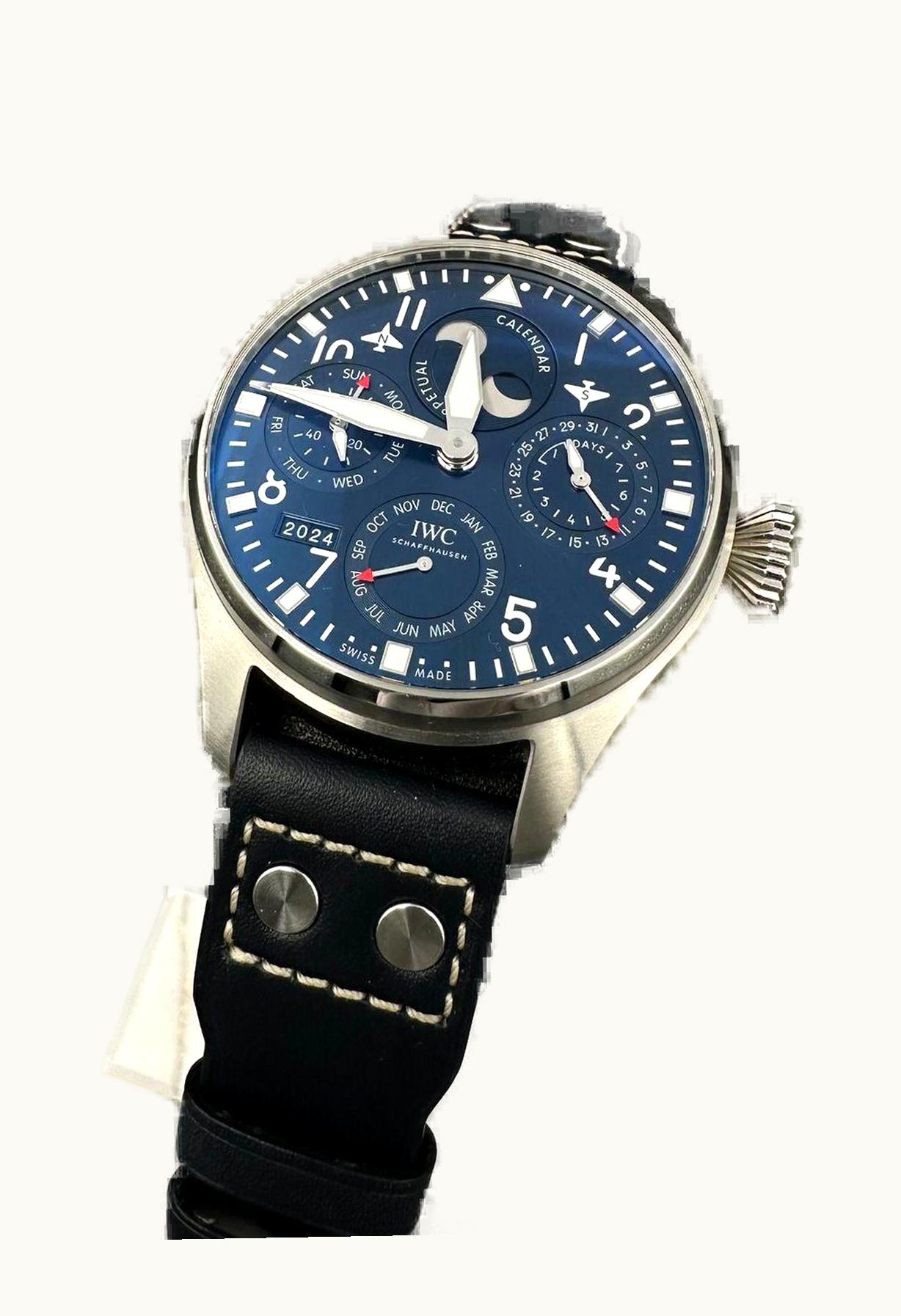 IWC Big Pilot Perpetual Calendar Stainless Steel / Black / Zegg & Cerlati