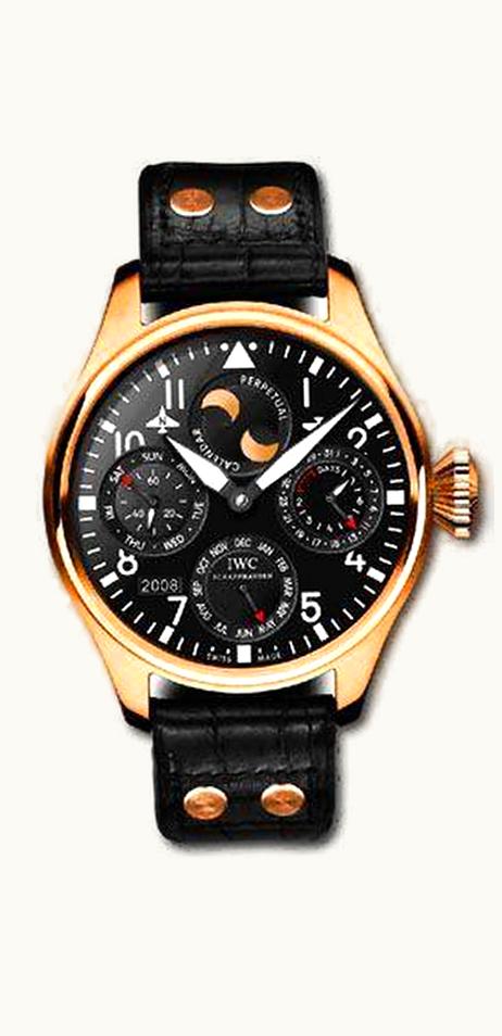 IWC Big Pilot Perpetual Calendar Red Gold / Black / Swiss Fine Time
