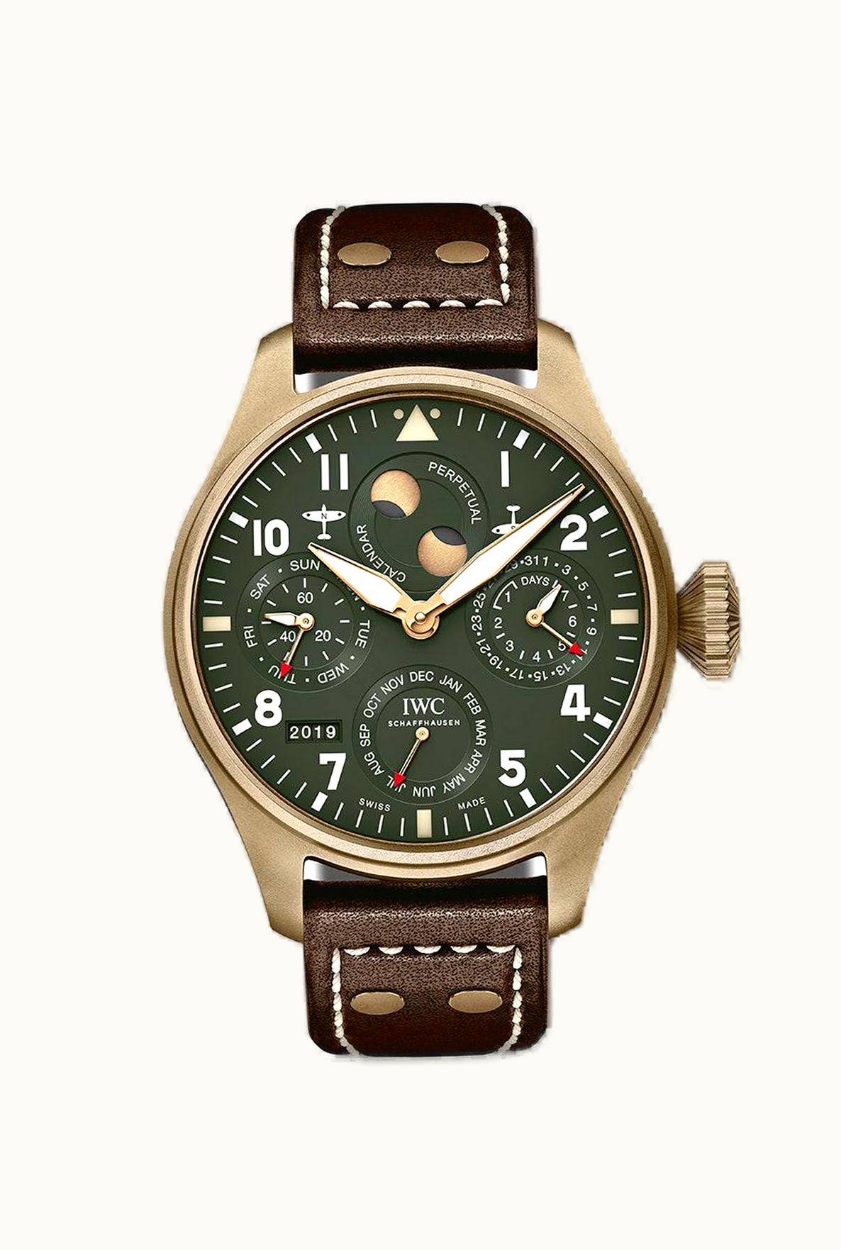 IWC Big Pilot's Watch Perpetual Calendar Spitfire Bronze / Green