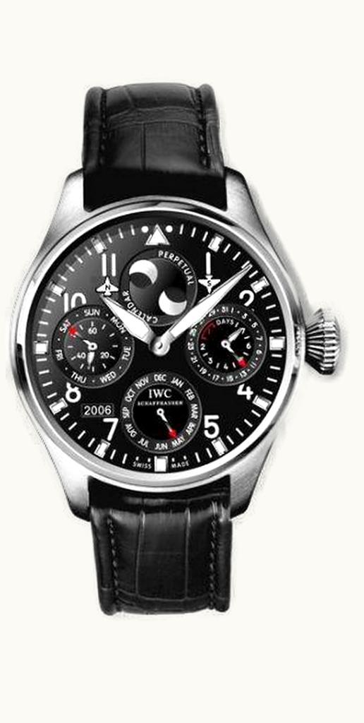 IWC Big Pilot Perpetual Calendar Platinum / Black / Sincere