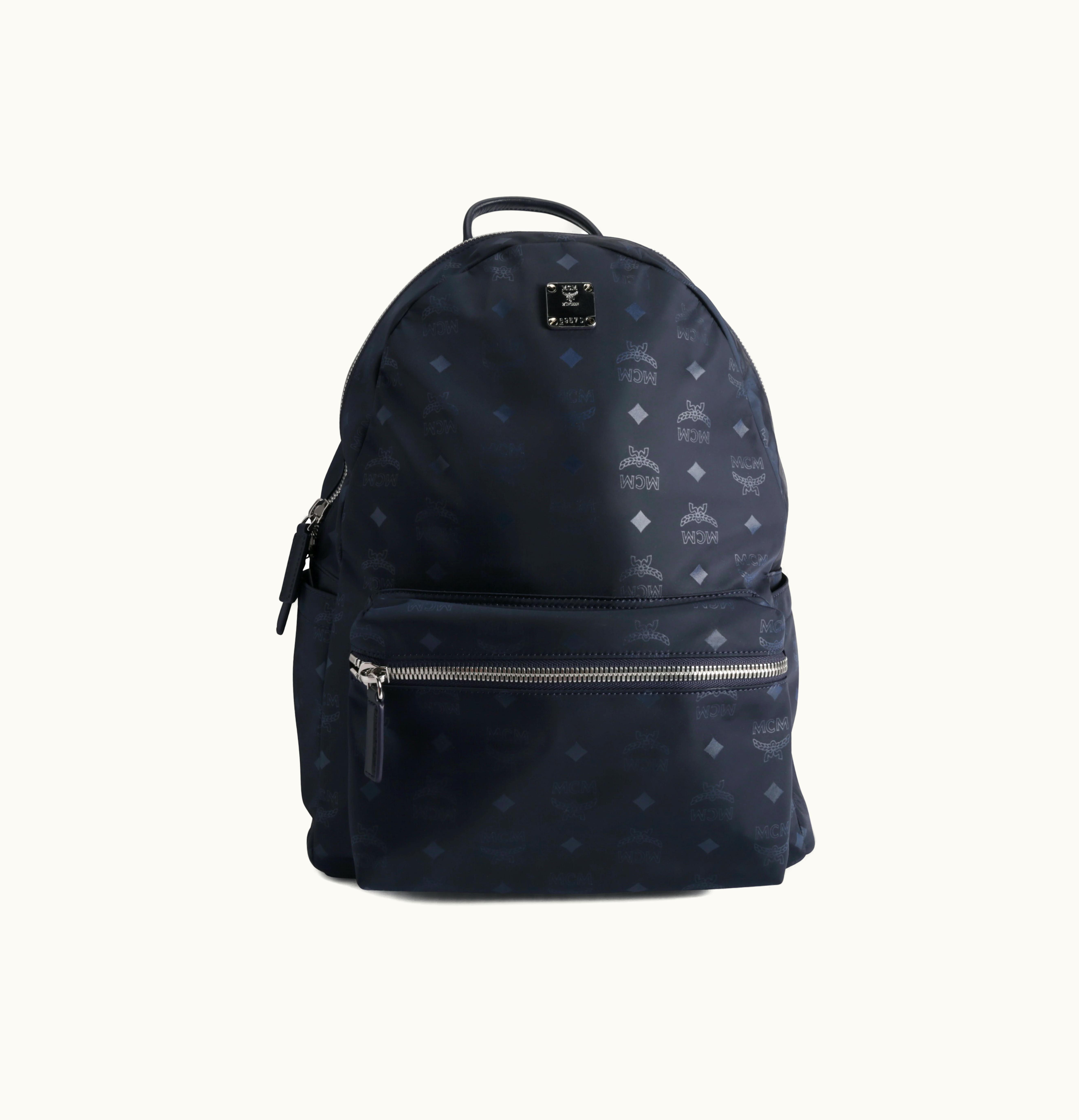 MCM MCM Dieter Backpack Nylon Visetos Medium Navy