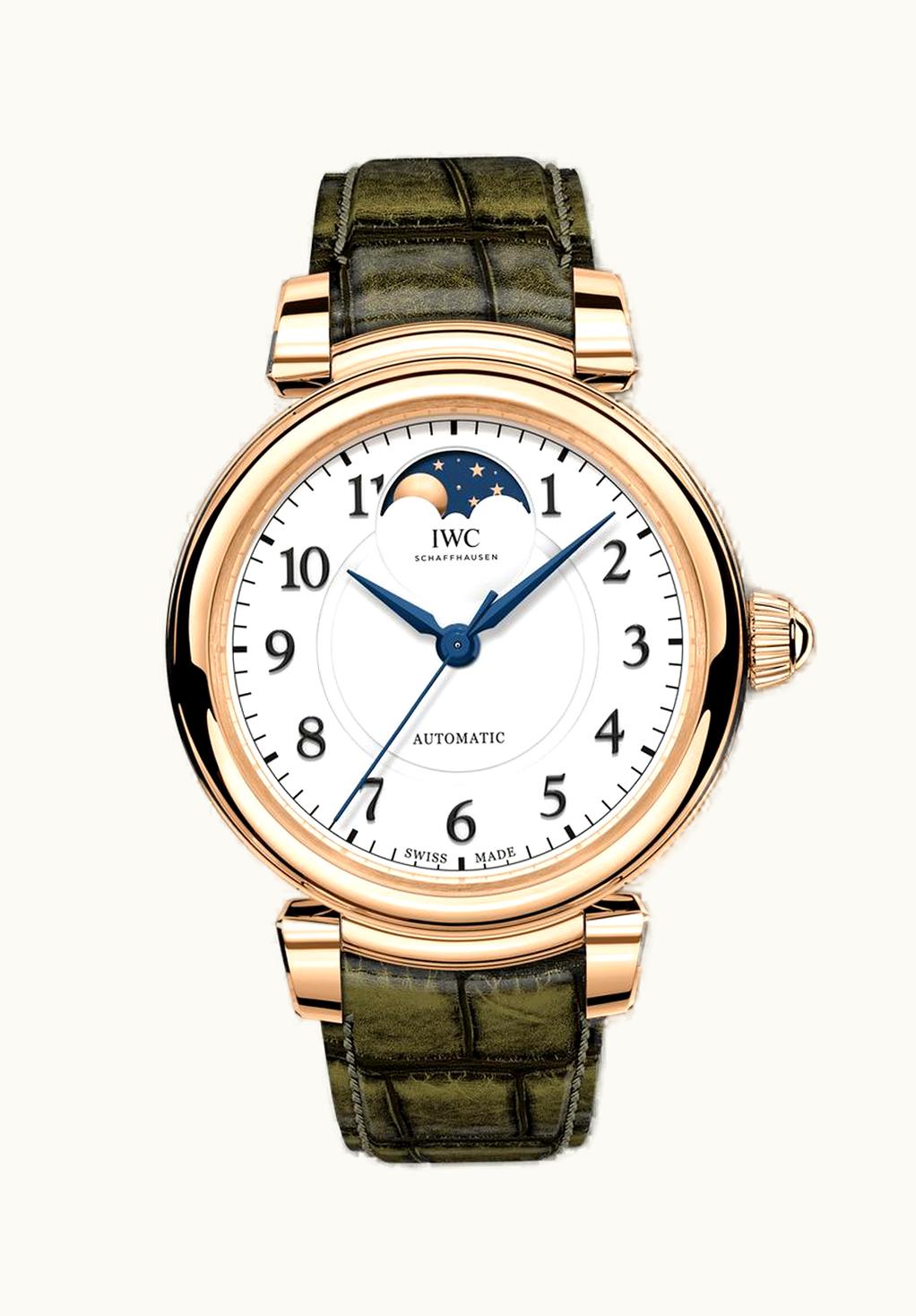 IWC Da Vinci SL Stainless Steel / White / Croco