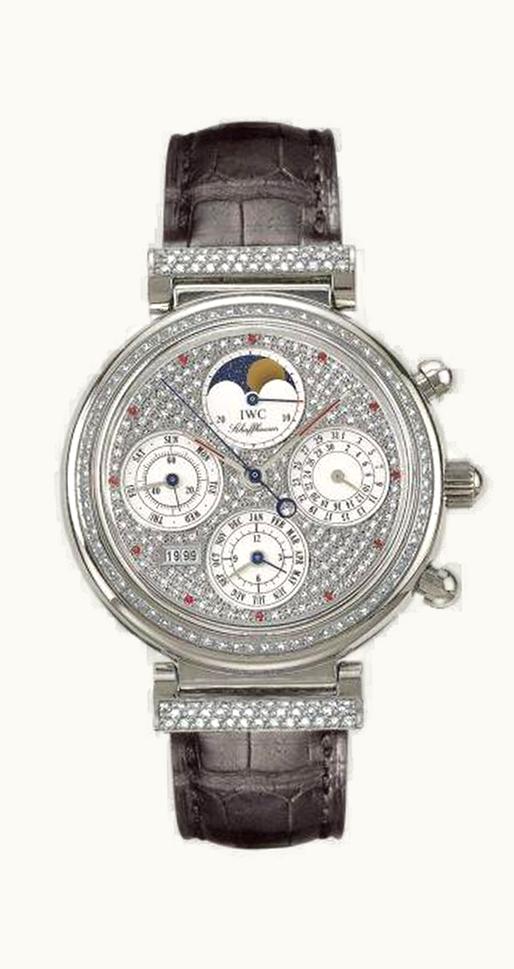 IWC Da Vinci Perpetual White Gold / Diamond / White / French