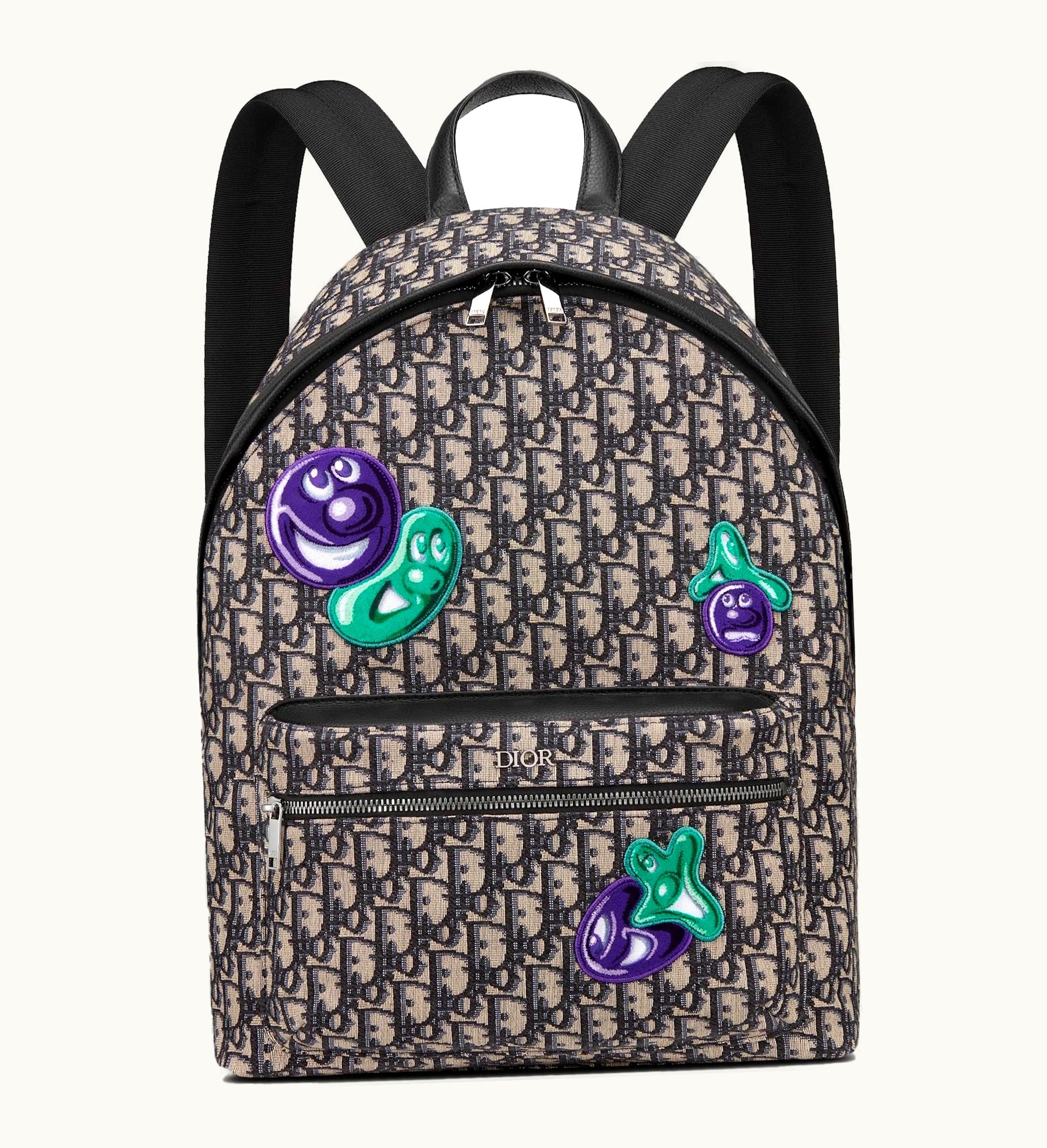 Dior Dior x Kenny Scharf Rider Backpack Beige Black