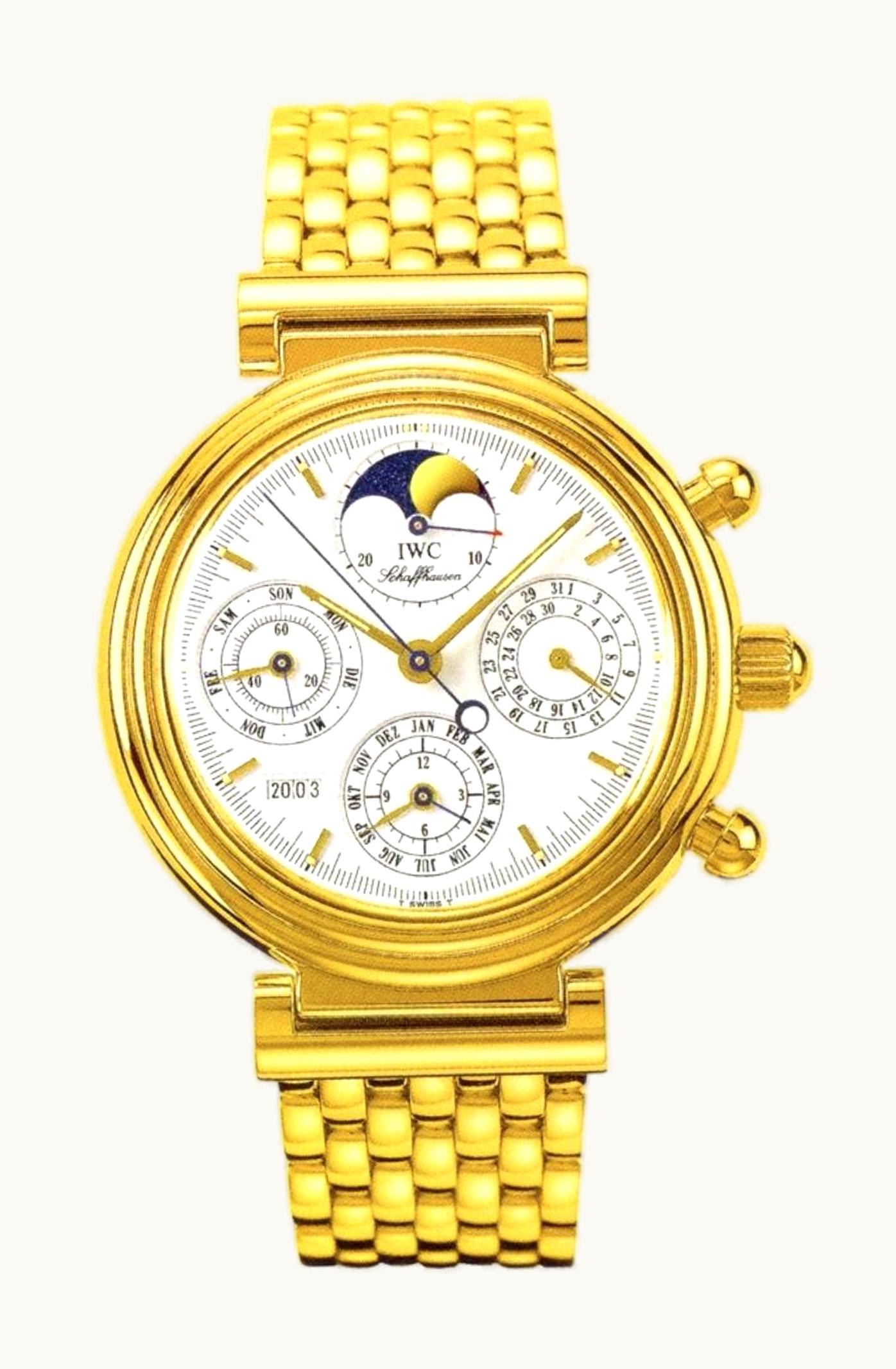 IWC Da Vinci Perpetual Yellow Gold / White / Italian / Bracelet