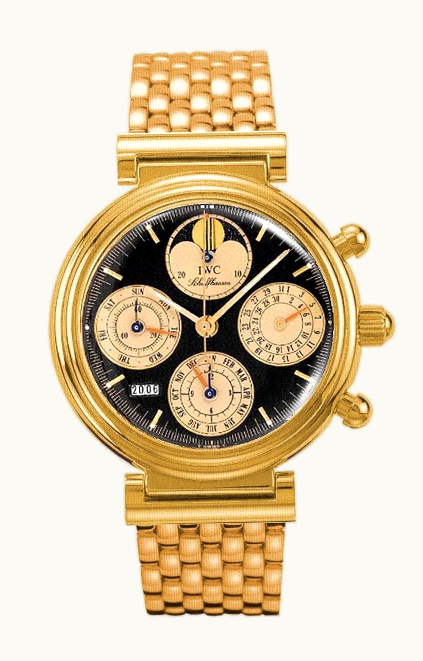IWC Da Vinci Perpetual Red Gold / Black / Italian / Bracelet