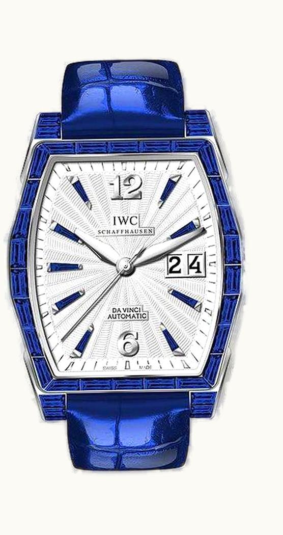 IWC Da Vinci Automatic Midsize White Gold / Sapphire / Silver