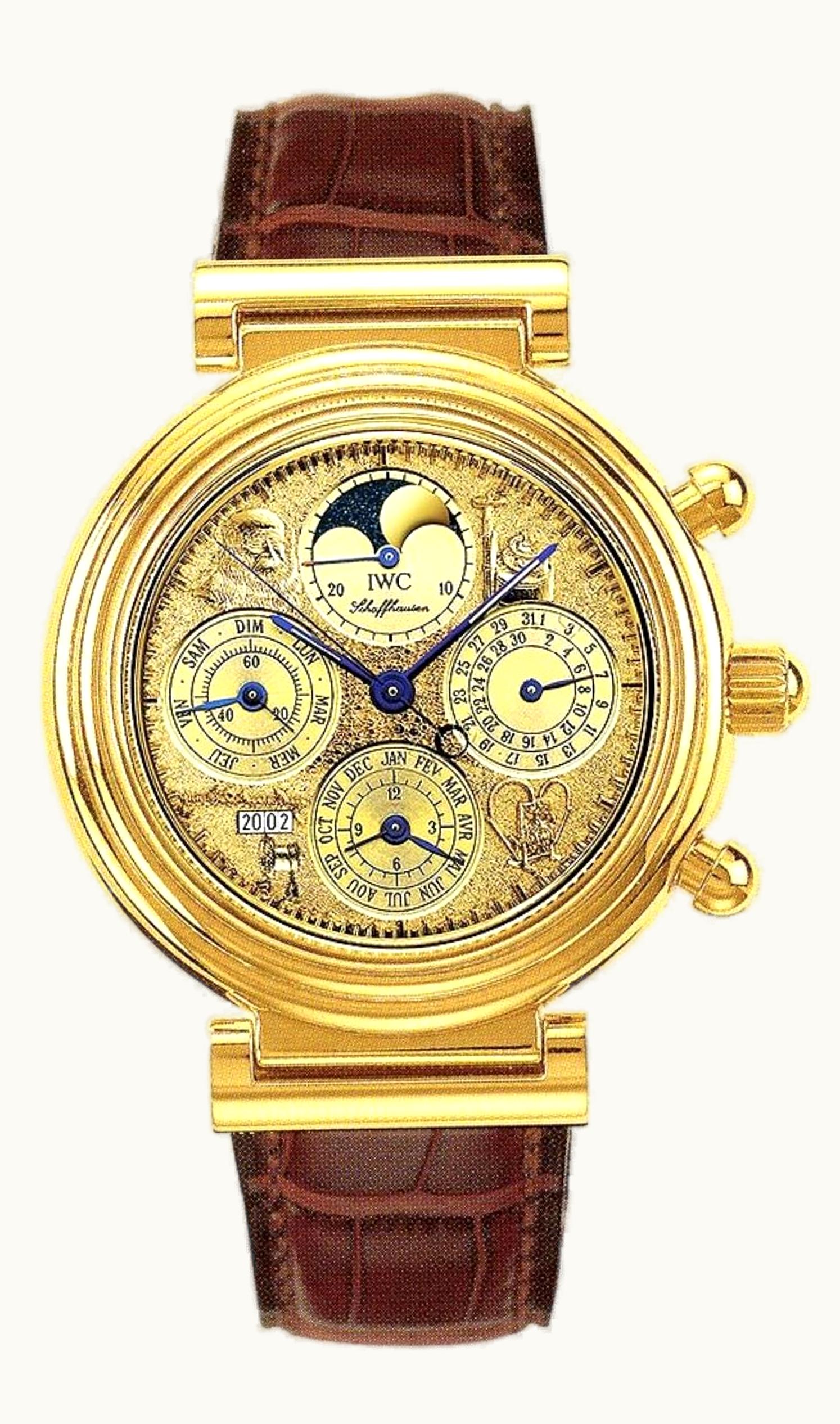 IWC Da Vinci Tourbillon Leonardo Yellow Gold / French