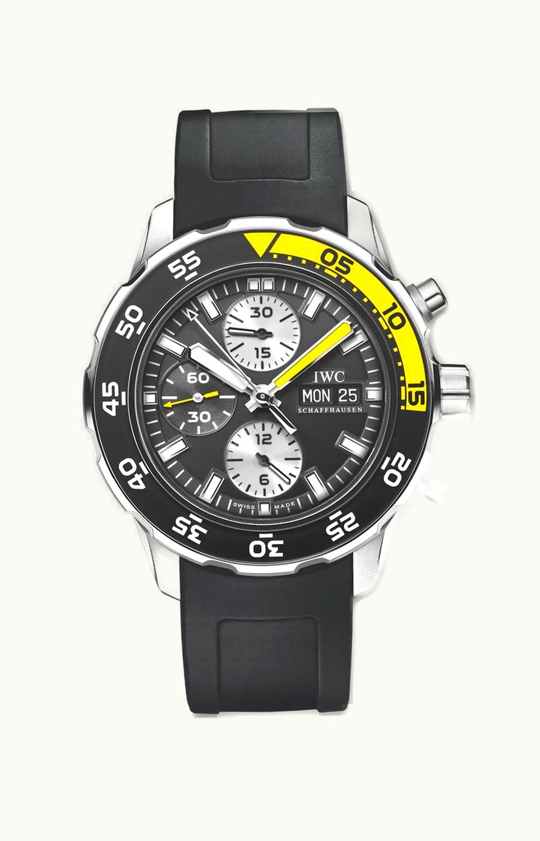 IWC Aquatimer Chronograph Stainless Steel / Black / Rubber
