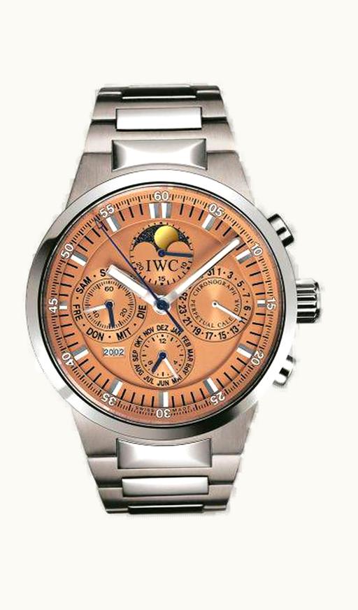 IWC GST Perpetual Calendar Stainless Steel / Salmon / German