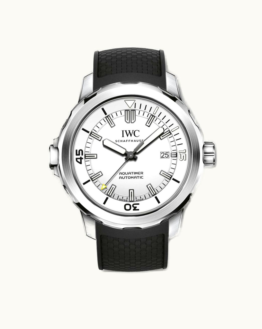 IWC Aquatimer Automatic Stainless Steel / Silver / Rubber
