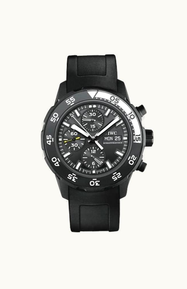 IWC Aquatimer Chronograph Stainless Steel / Black / Rubber / Galapagos Islands