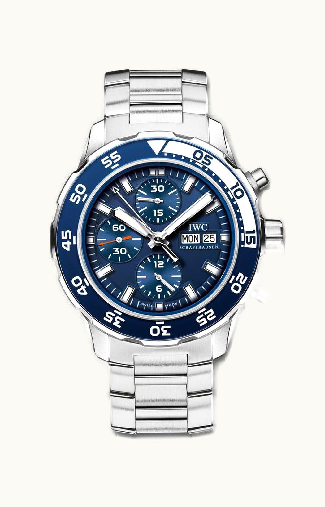 IWC Aquatimer Chronograph Stainless Steel / Blue / Bracelet