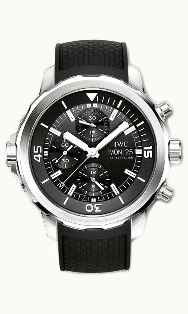 IWC Aquatimer Chronograph Stainless Steel / Black / Rubber