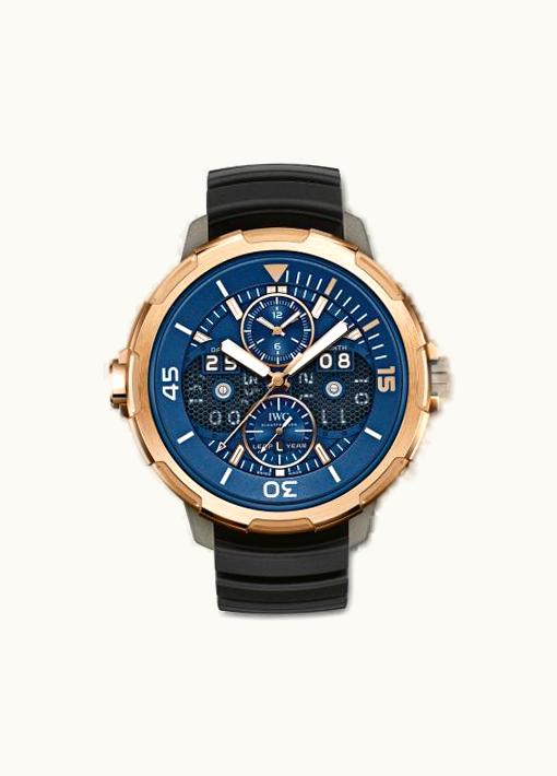IWC Aquatimer Perpetual Calendar Digital Date-Month Titanium / Red Gold / Blue