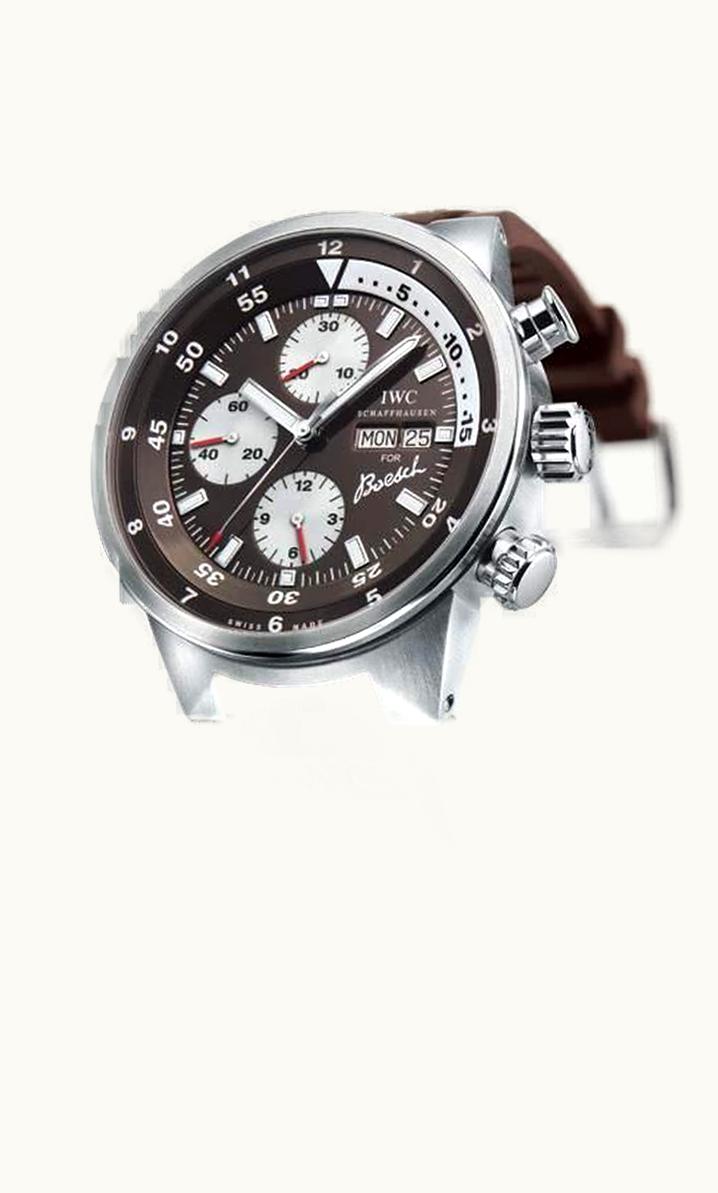 IWC Aquatimer Chronograph Stainless Steel / Brown / Rubber / Boesch