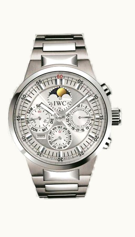 IWC GST Perpetual Calendar Stainless Steel / Silver / English