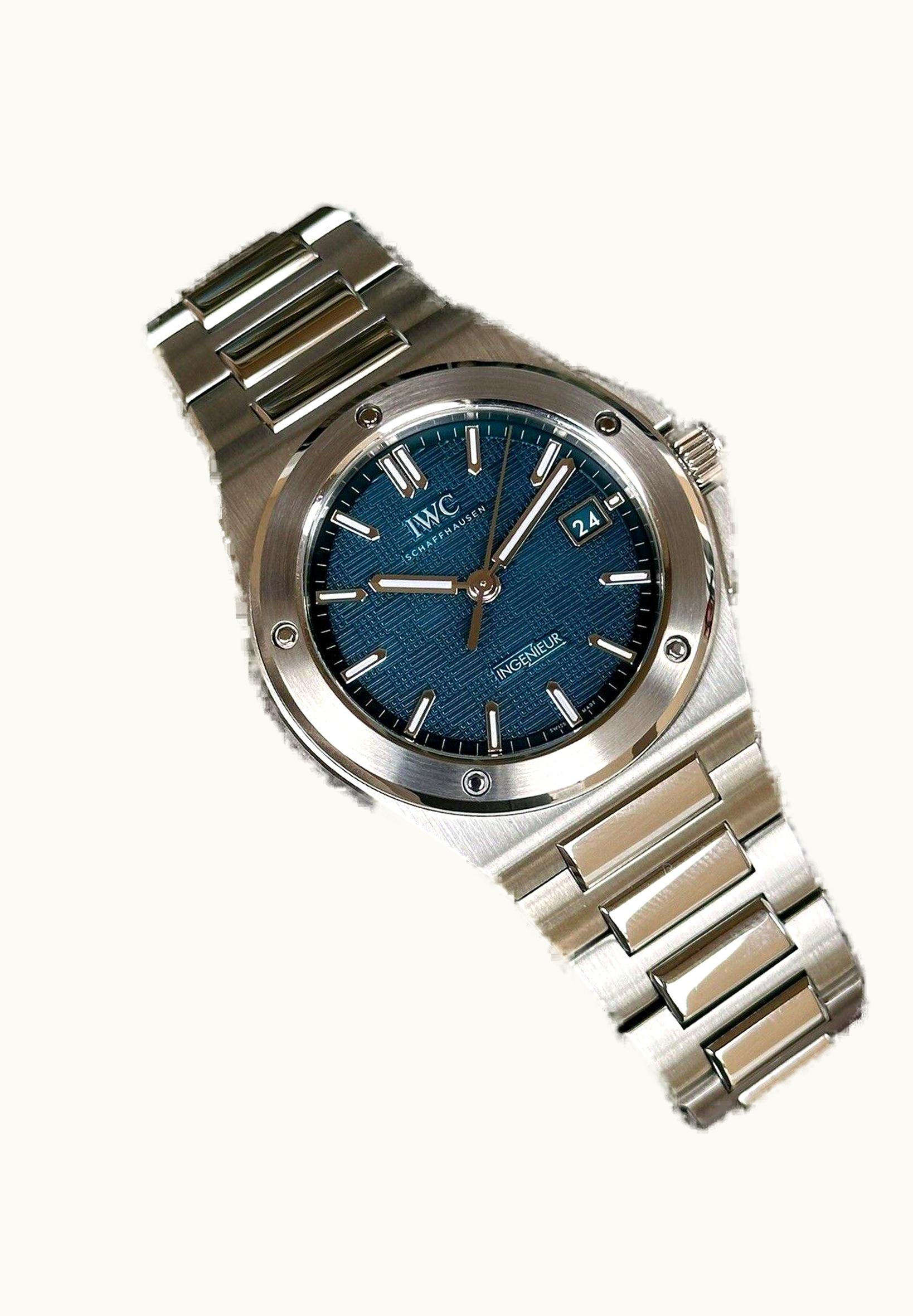 IWC Ingenieur Automatic 40 Stainless Steel / Aqua Blue